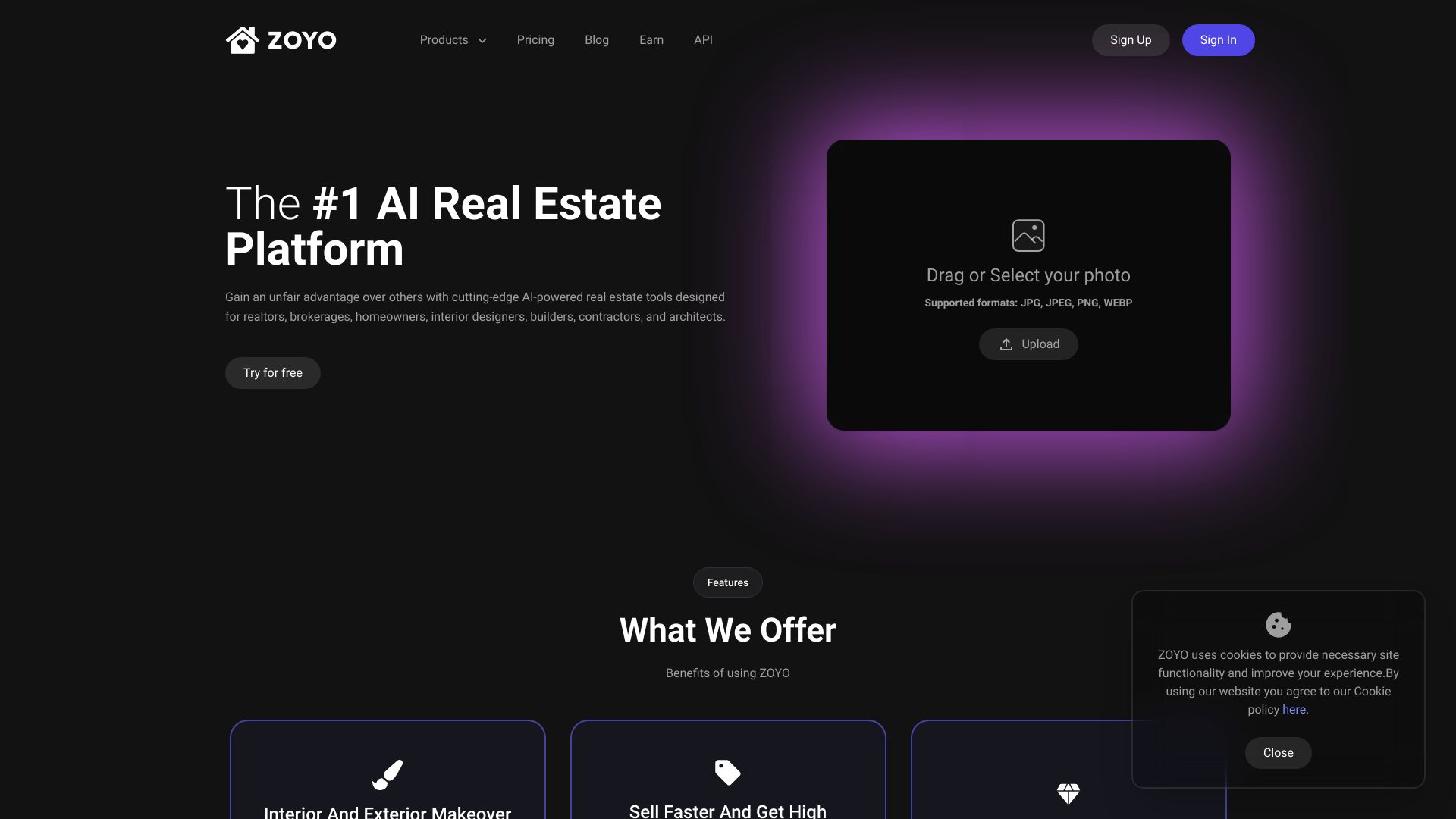 ZOYO - AI Powered Real Estate Tools screenshot