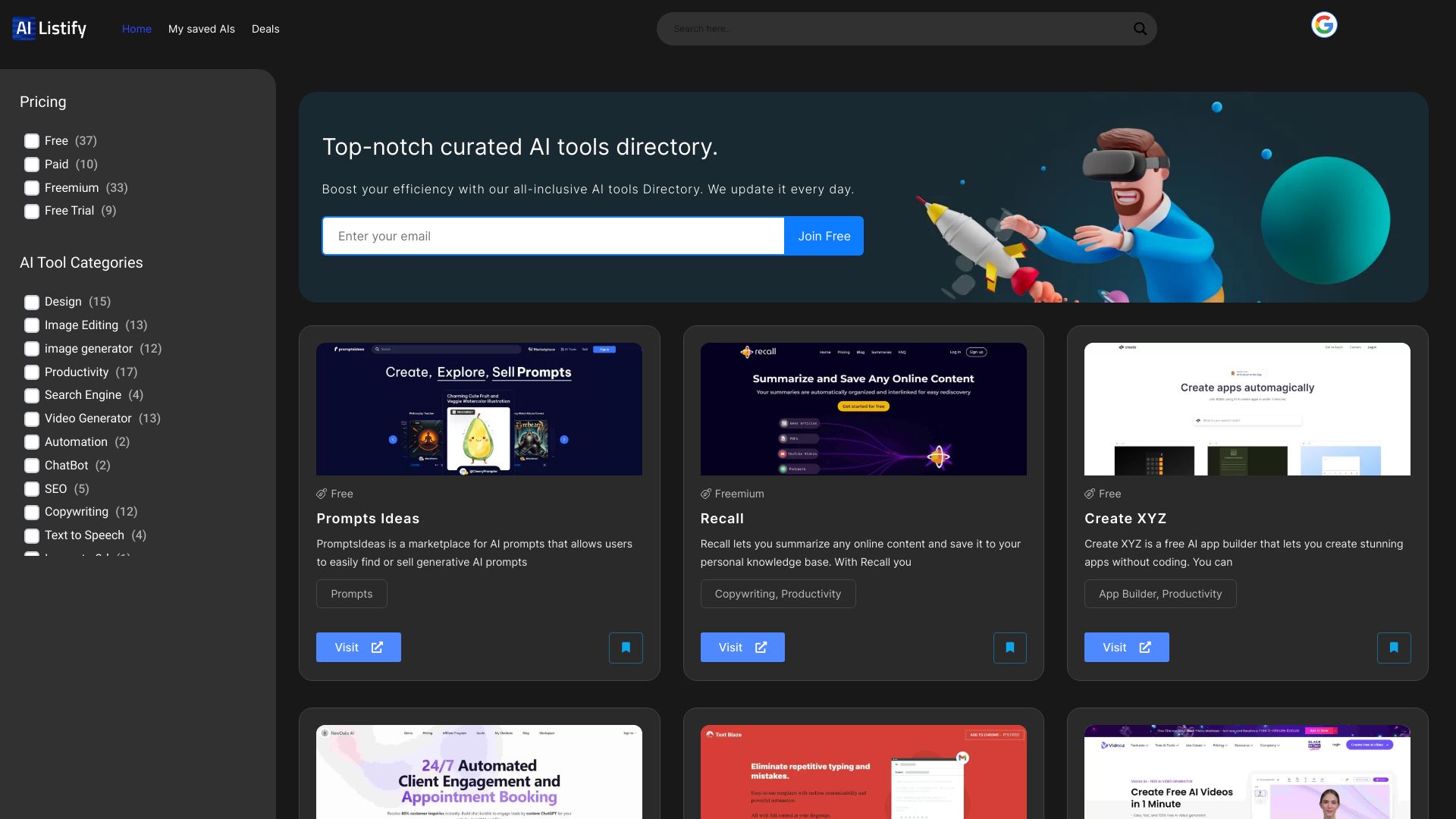 AIListify screenshot