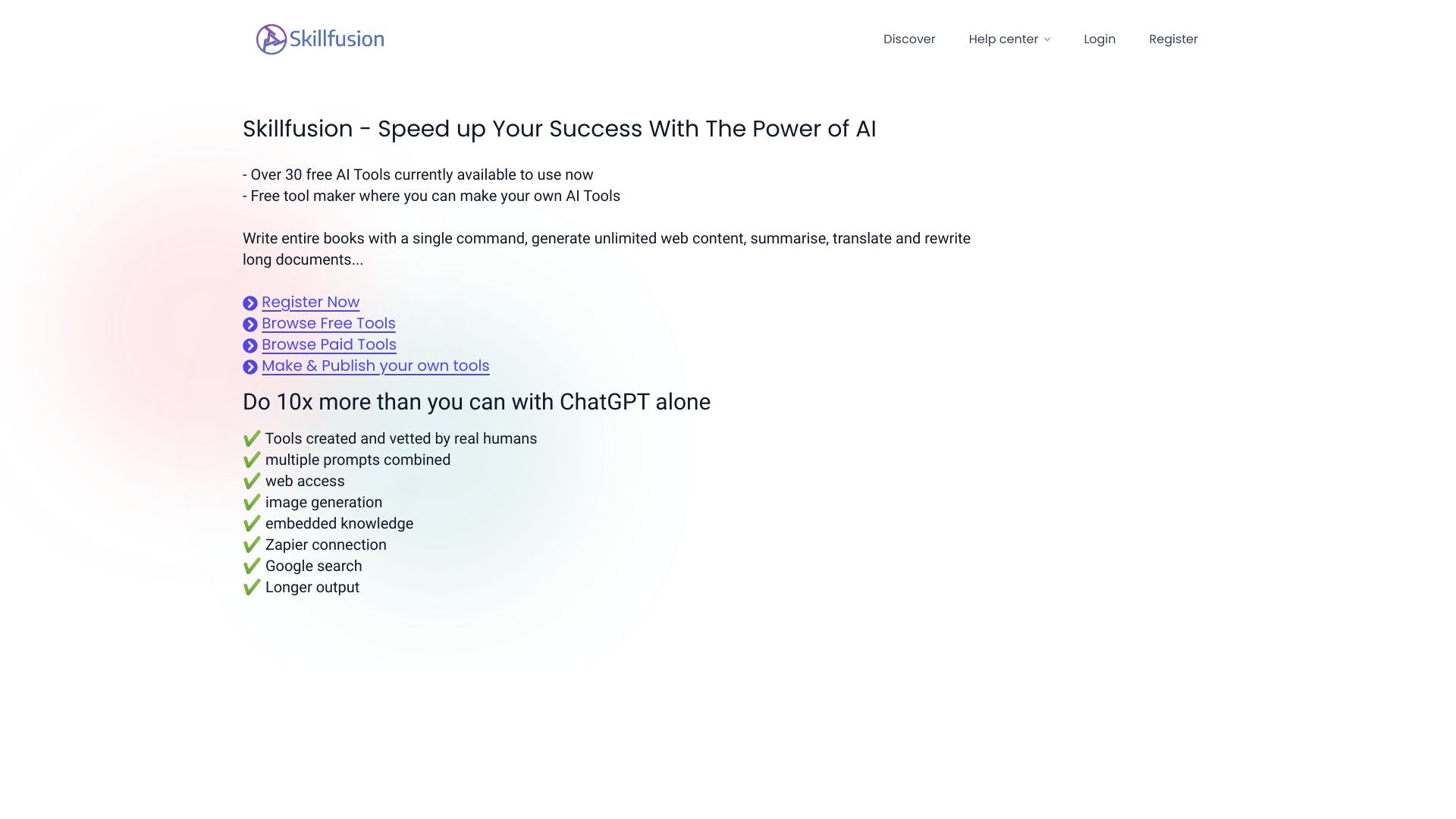 Skillfusion screenshot