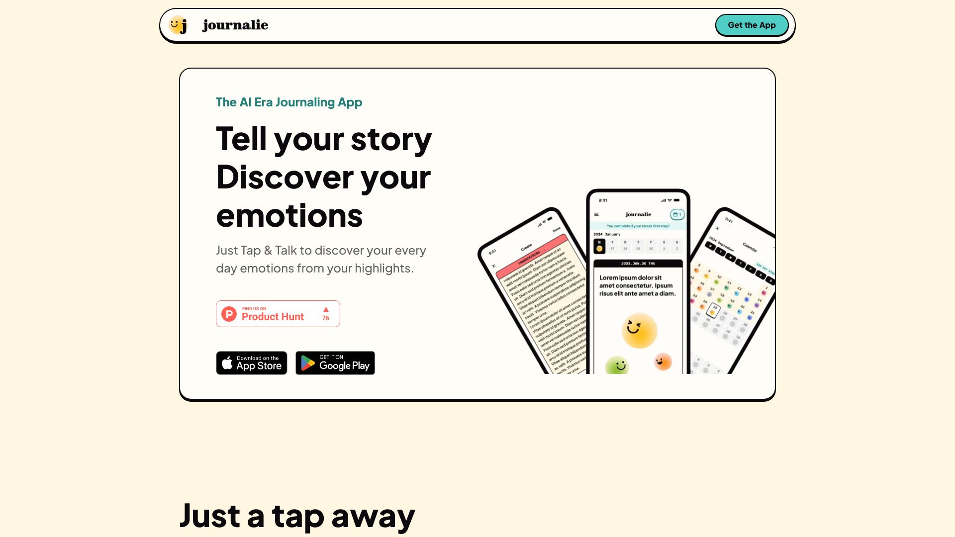 Journalie screenshot