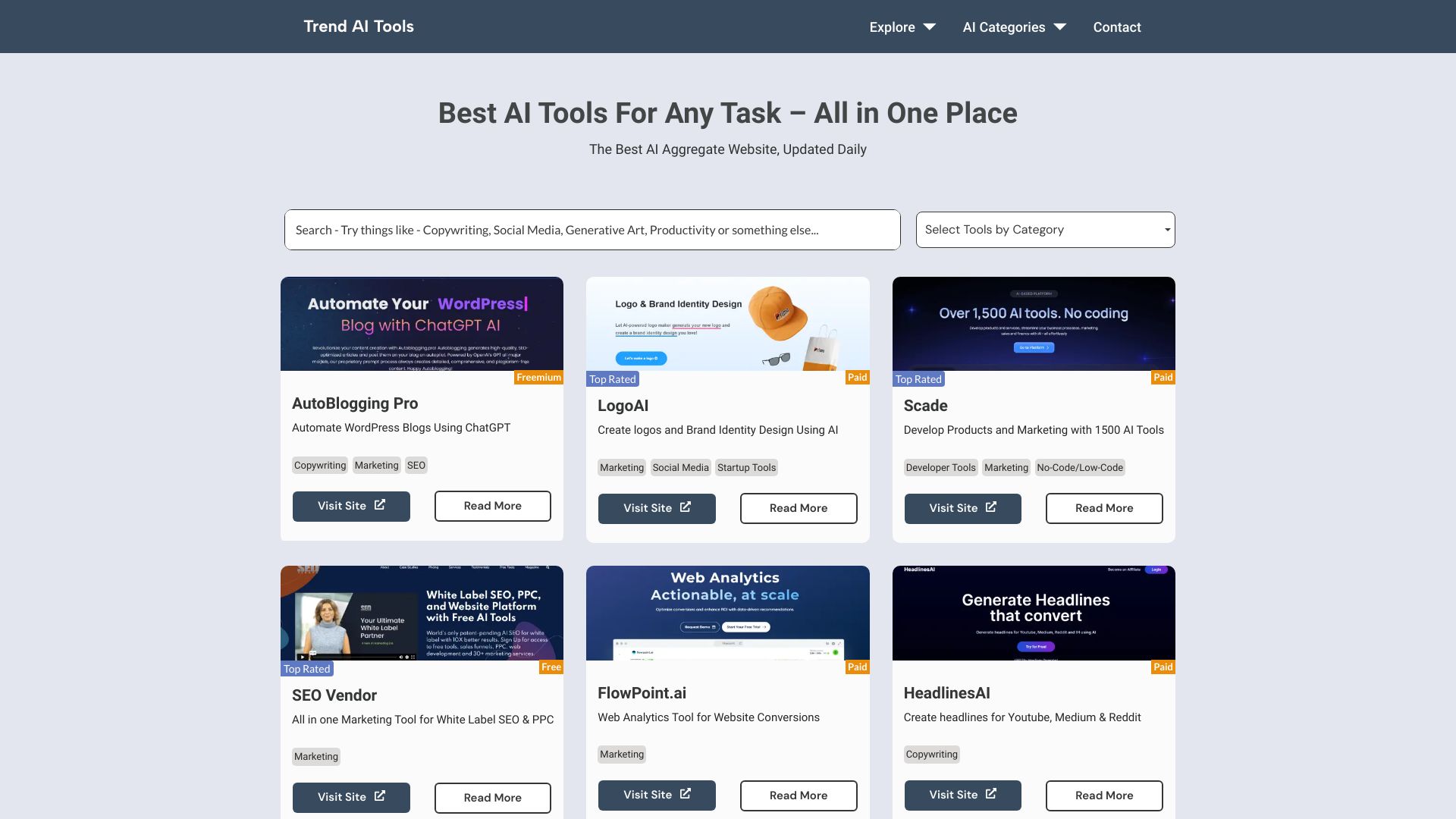Trend AI Tools screenshot