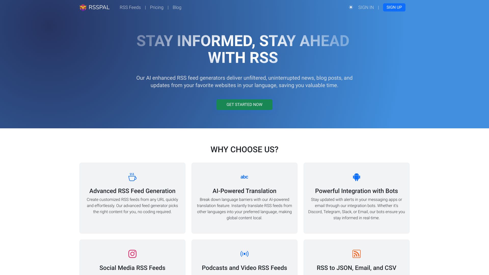 RSSPAL screenshot