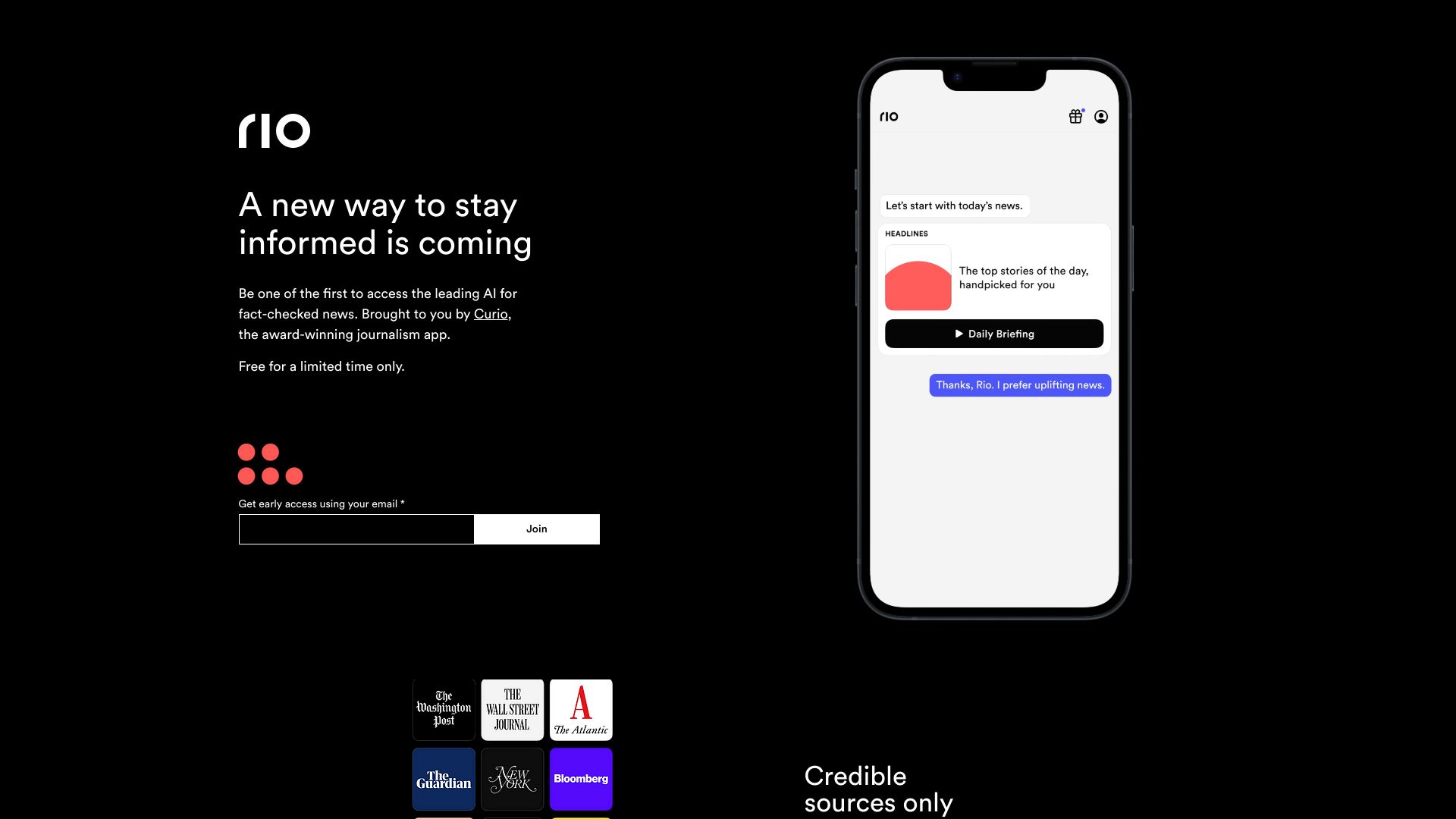 Rio AI News screenshot