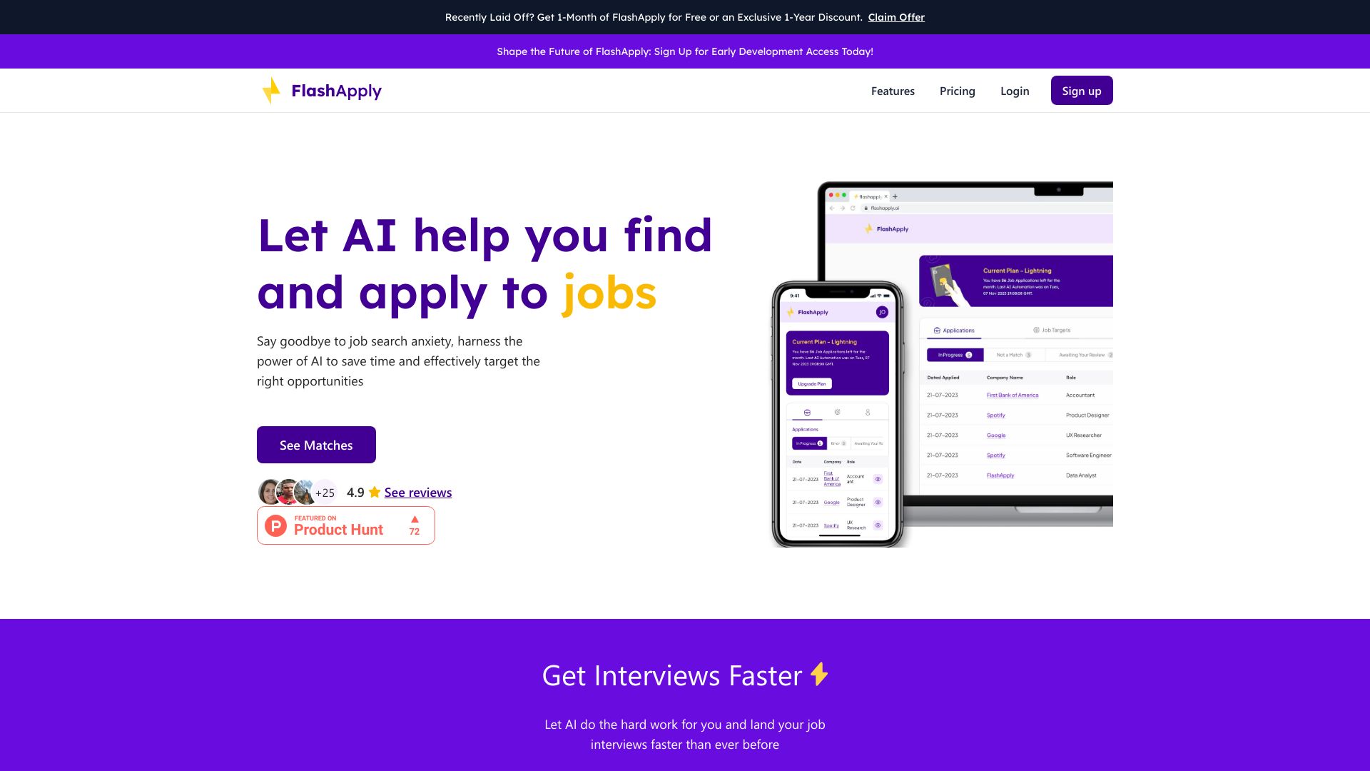 FlashApply screenshot
