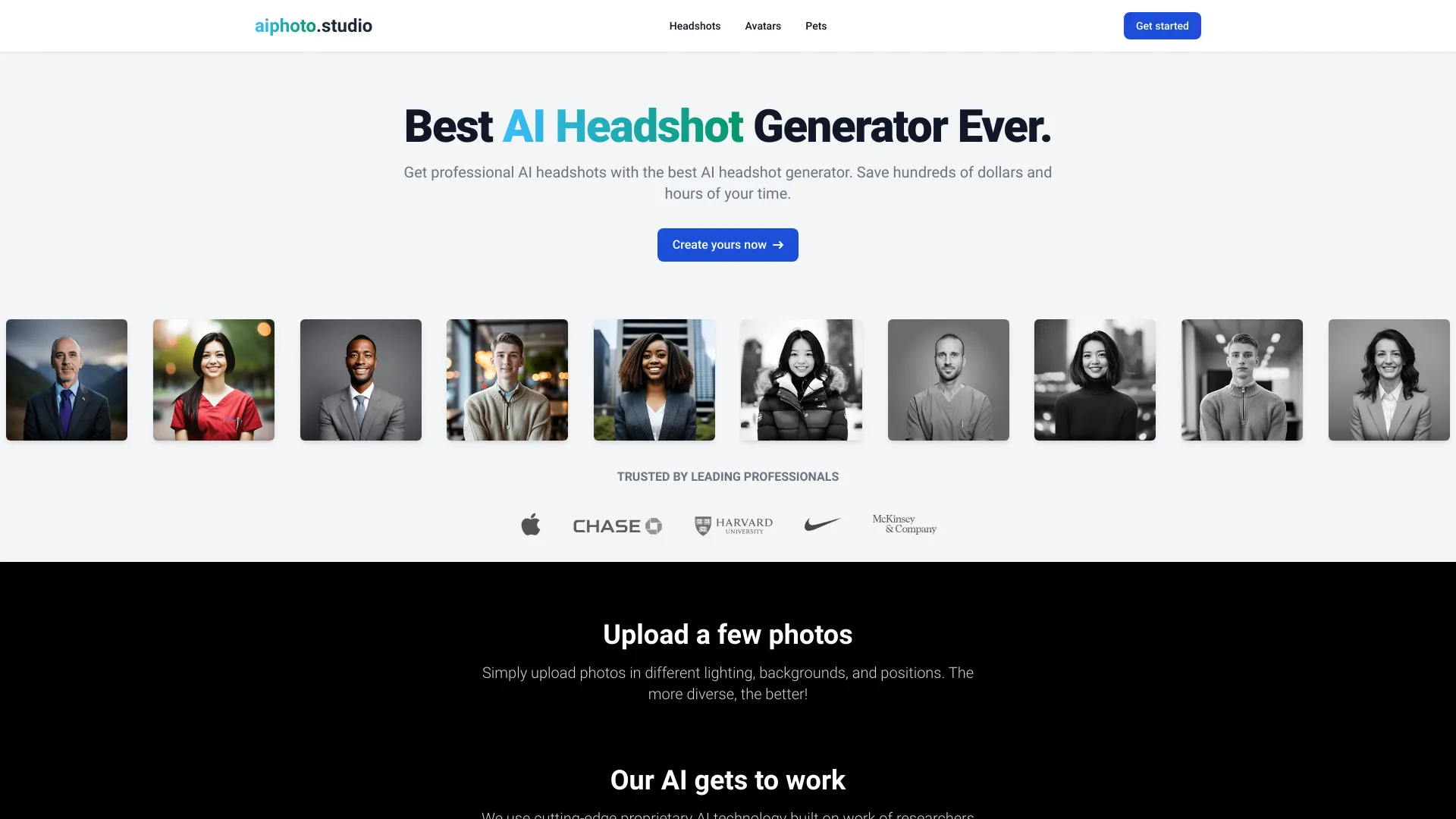 aiphoto.studio screenshot