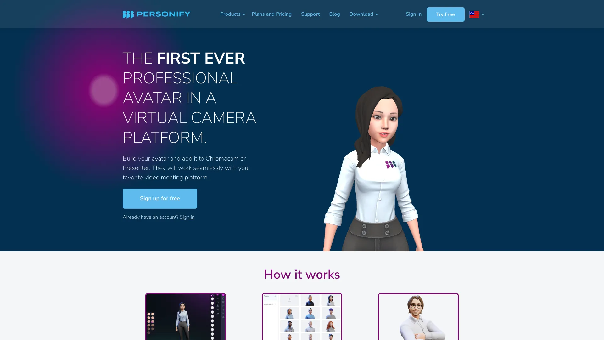 Personify screenshot