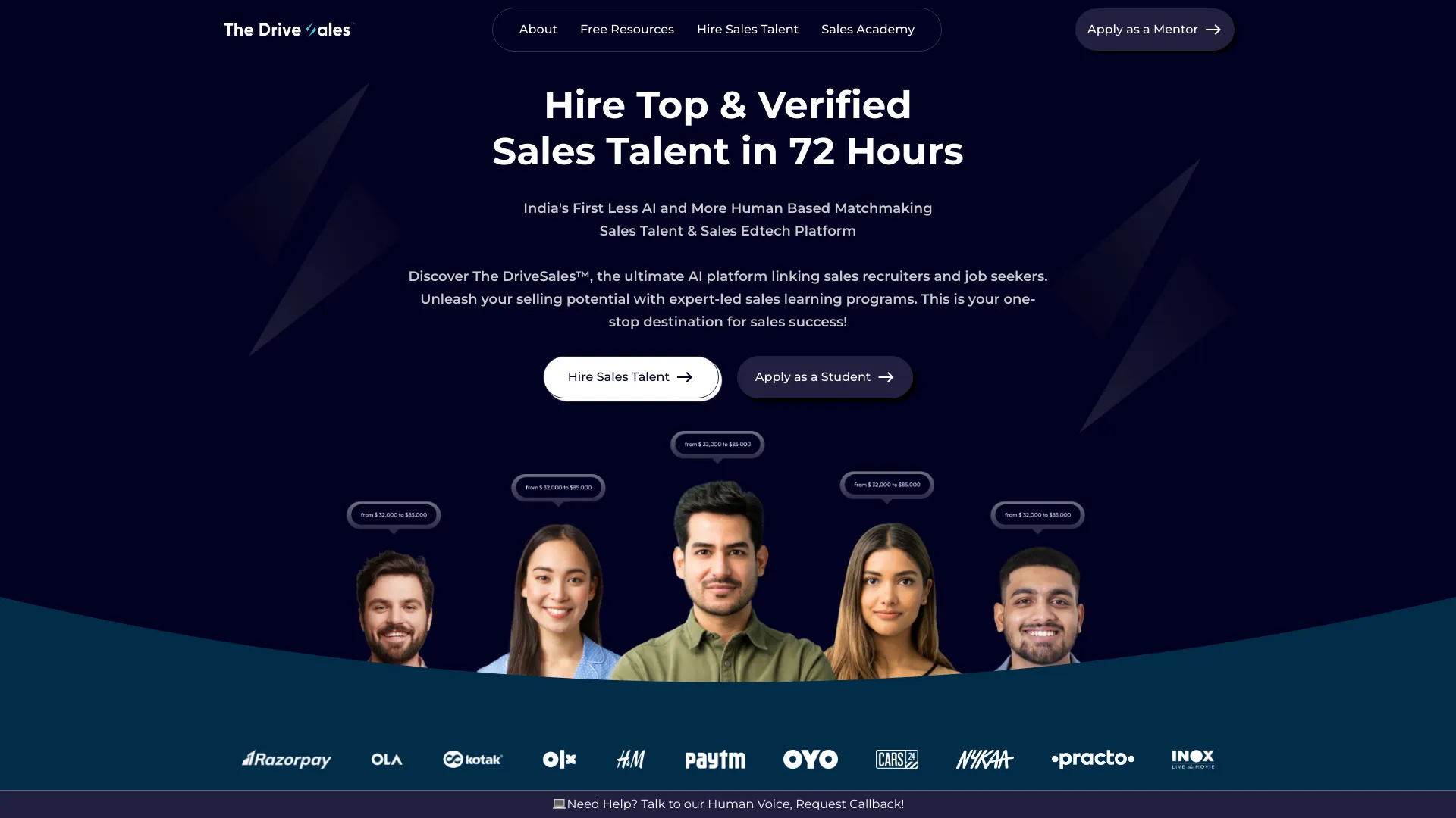 The DriveSales™ screenshot