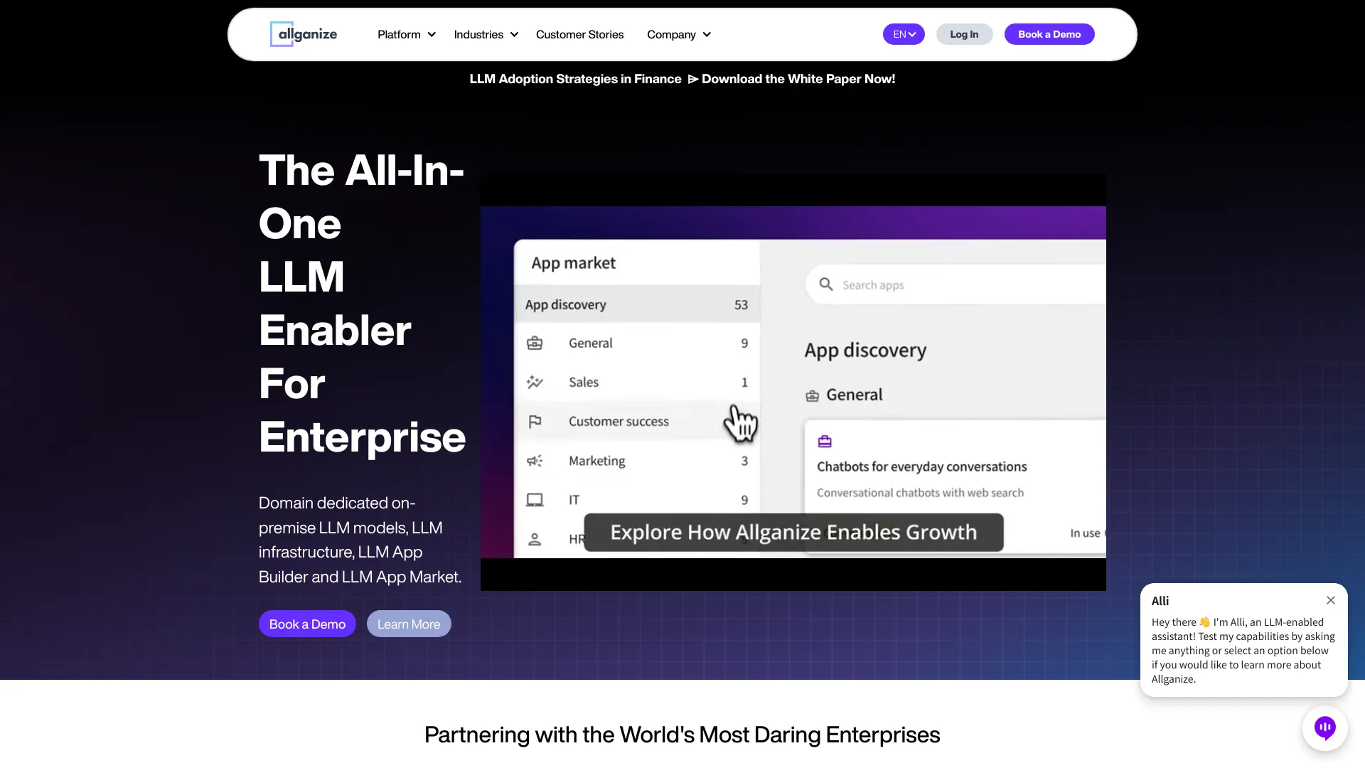 Allganize screenshot