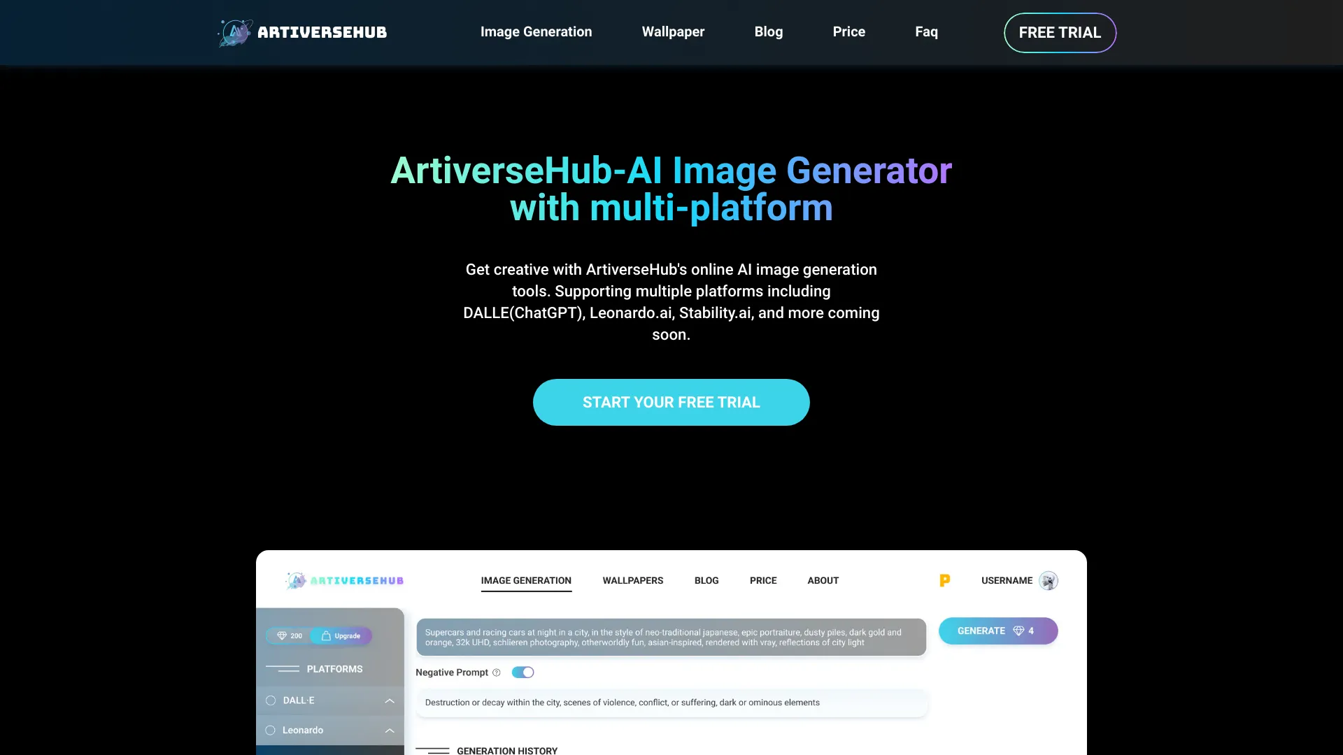 ArtiverseHub.AI screenshot