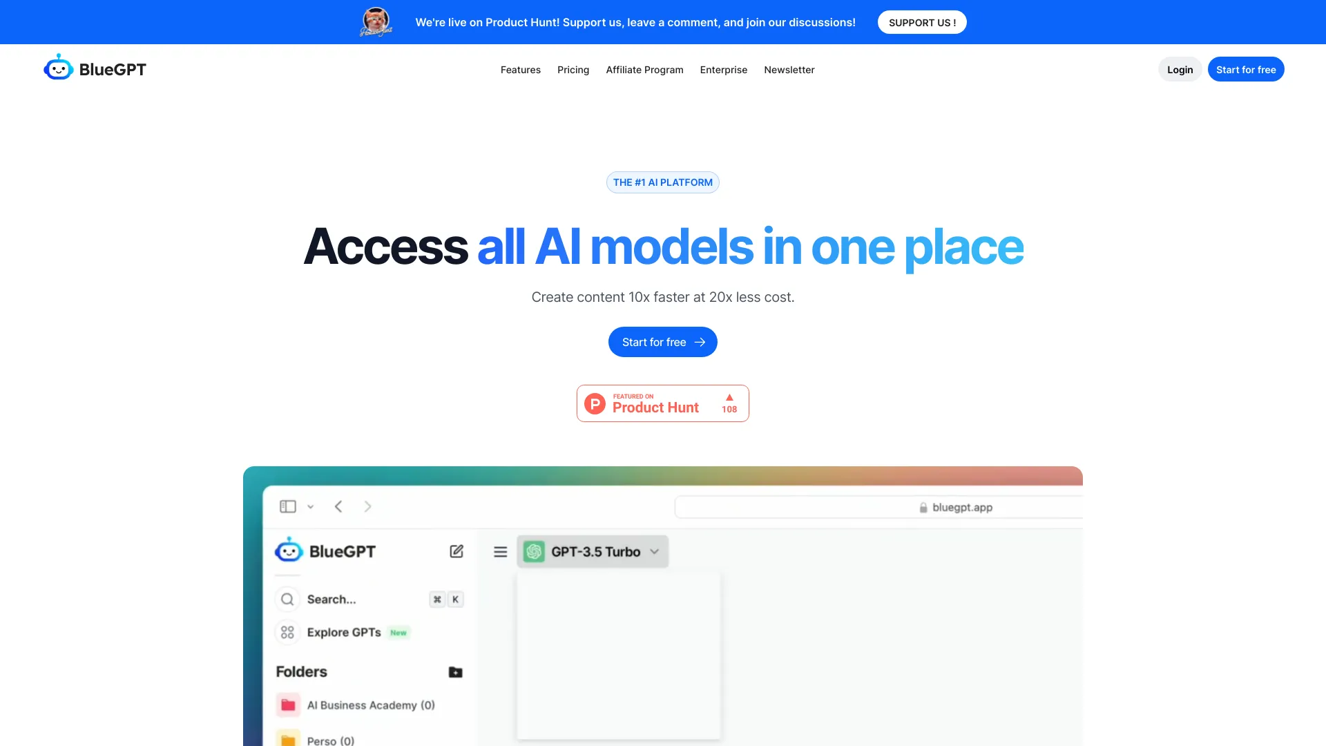 BlueGPT screenshot
