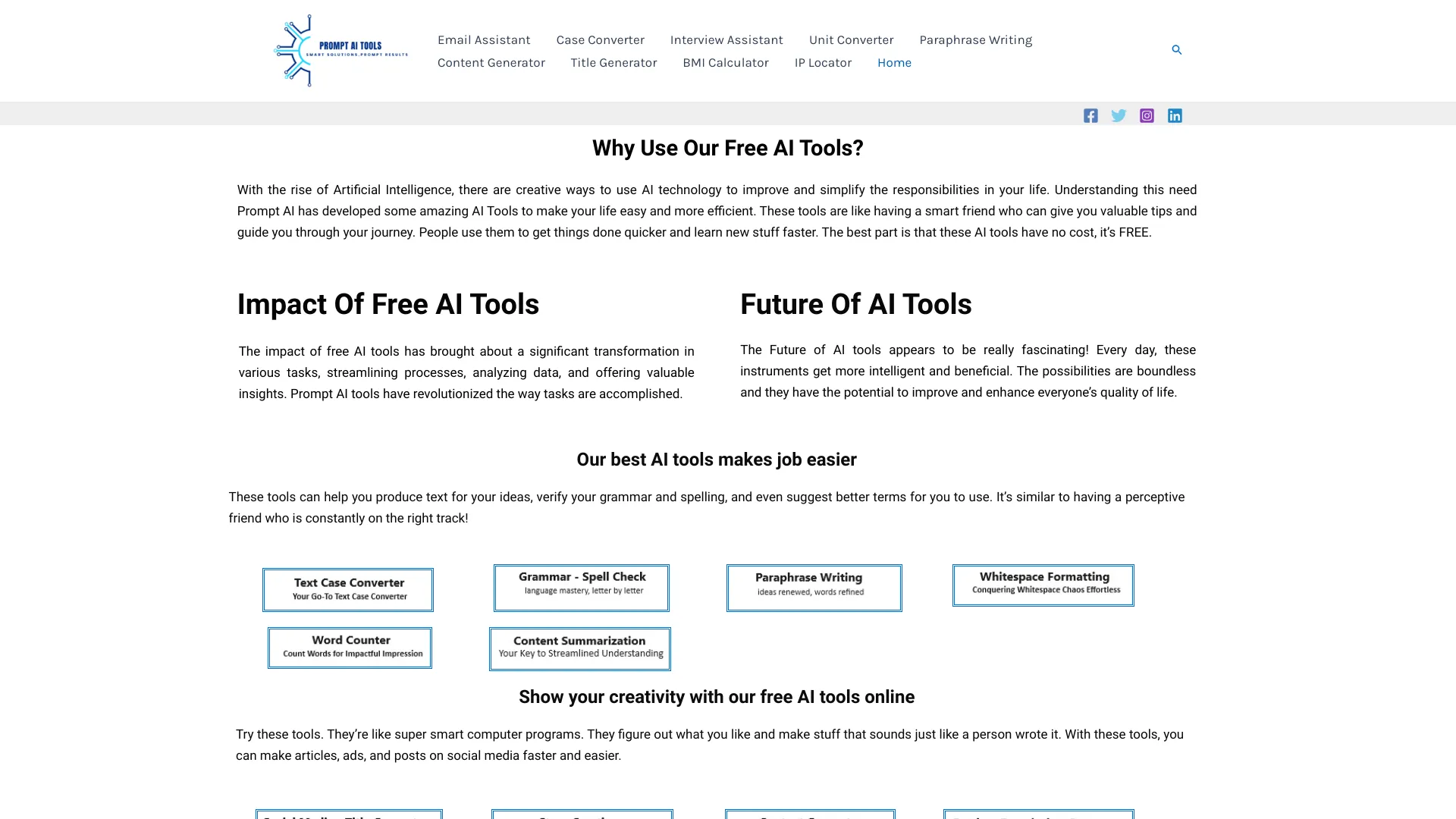 Prompt AI Tools screenshot