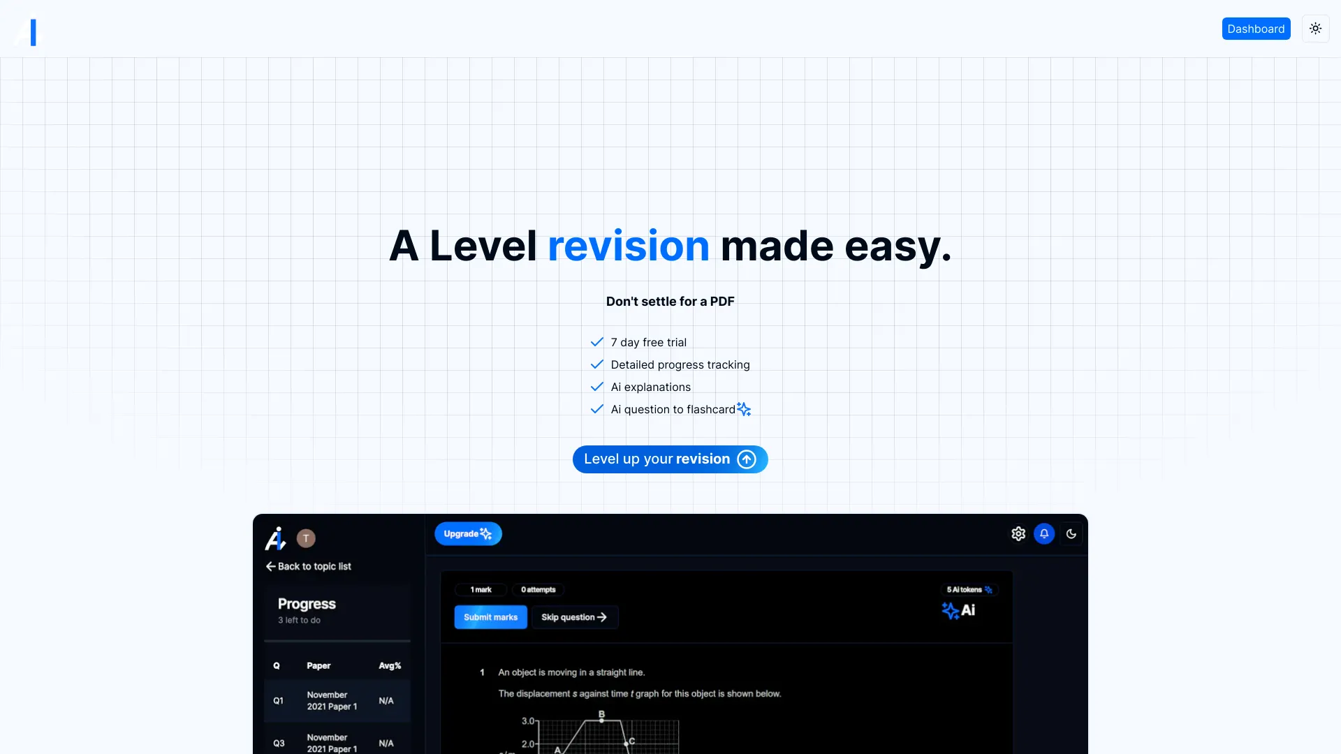 Alevels.ai screenshot