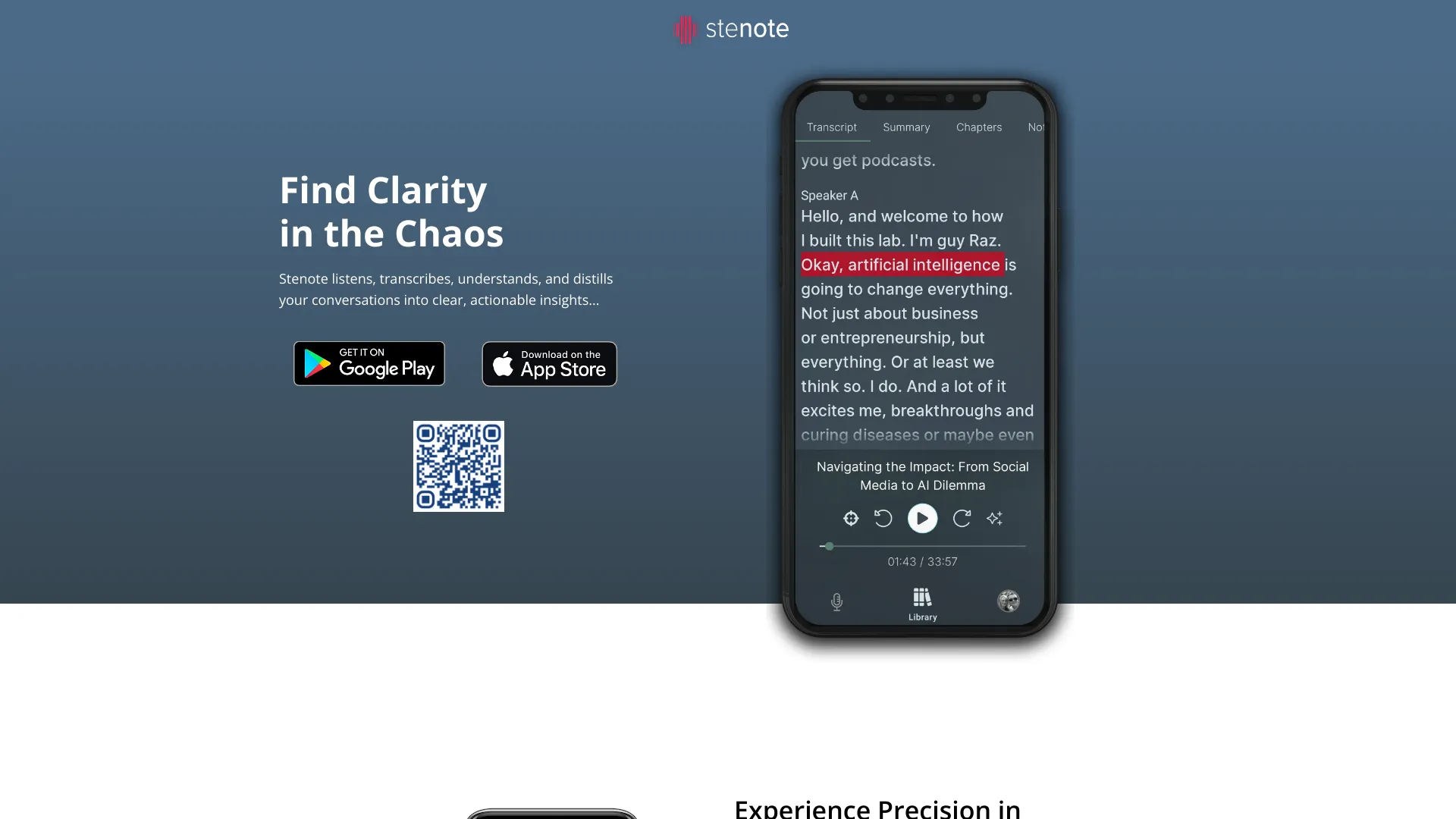 Stenote screenshot
