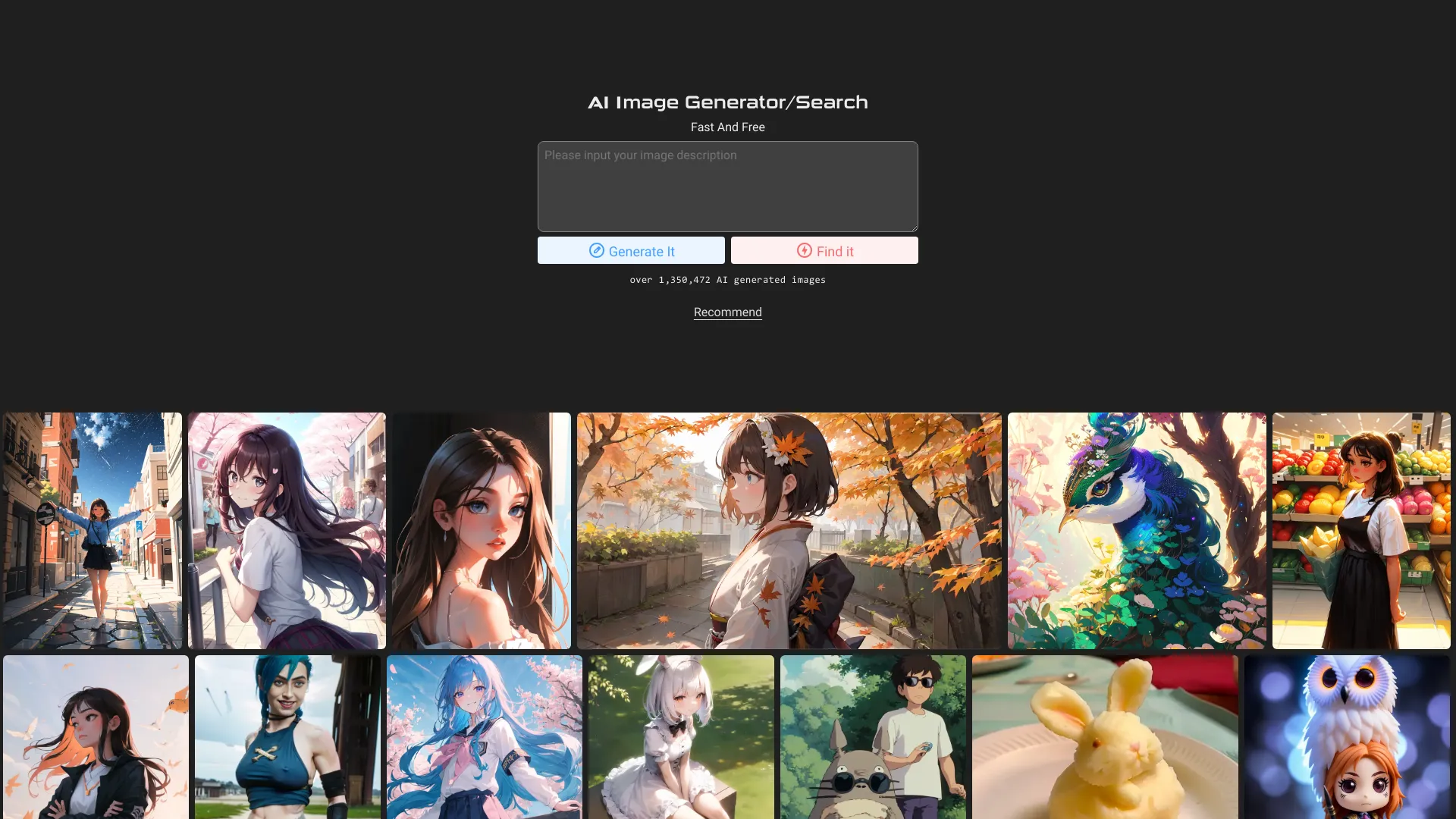AI Image Generator and Search screenshot