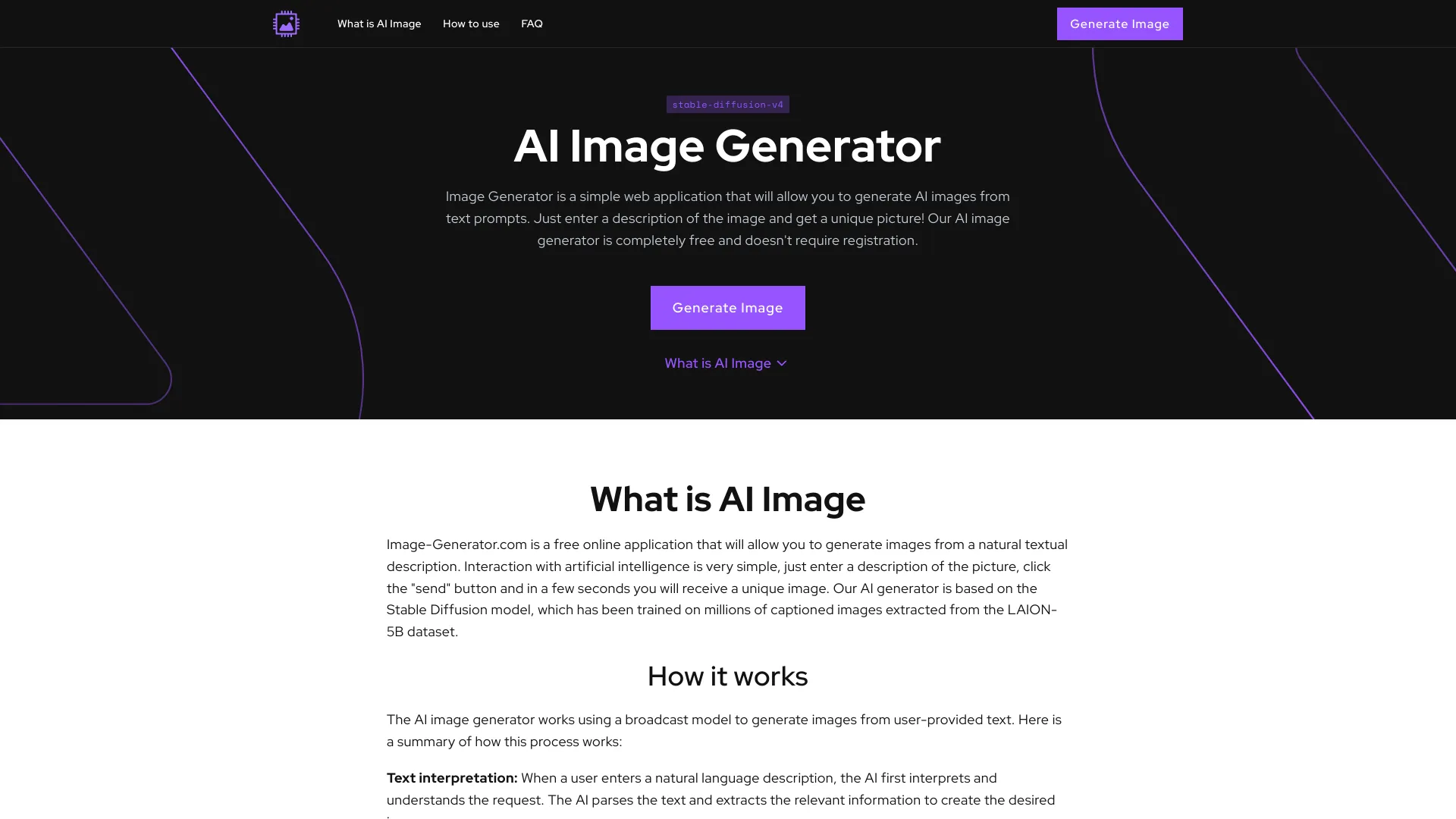 Image-Generator.com screenshot
