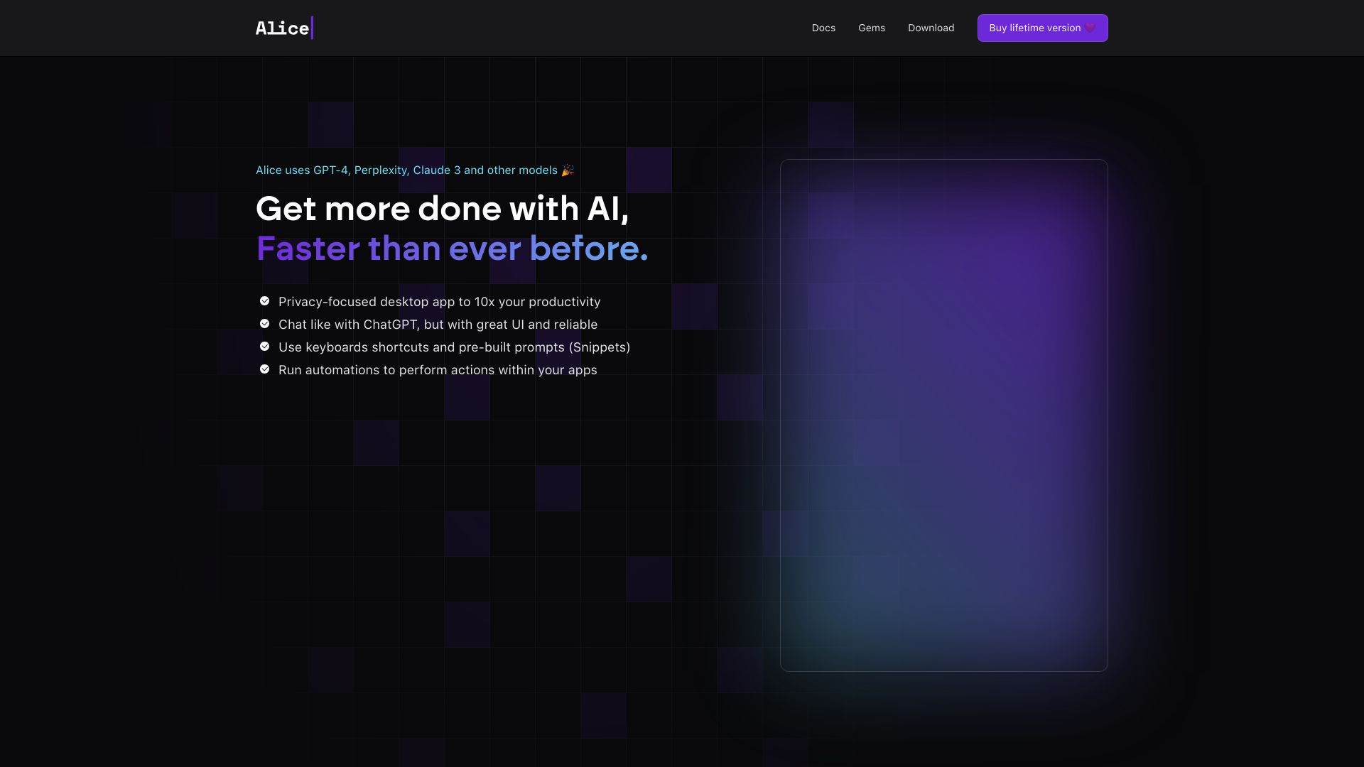 Alice - Your Personal AI Assistant App screenshot