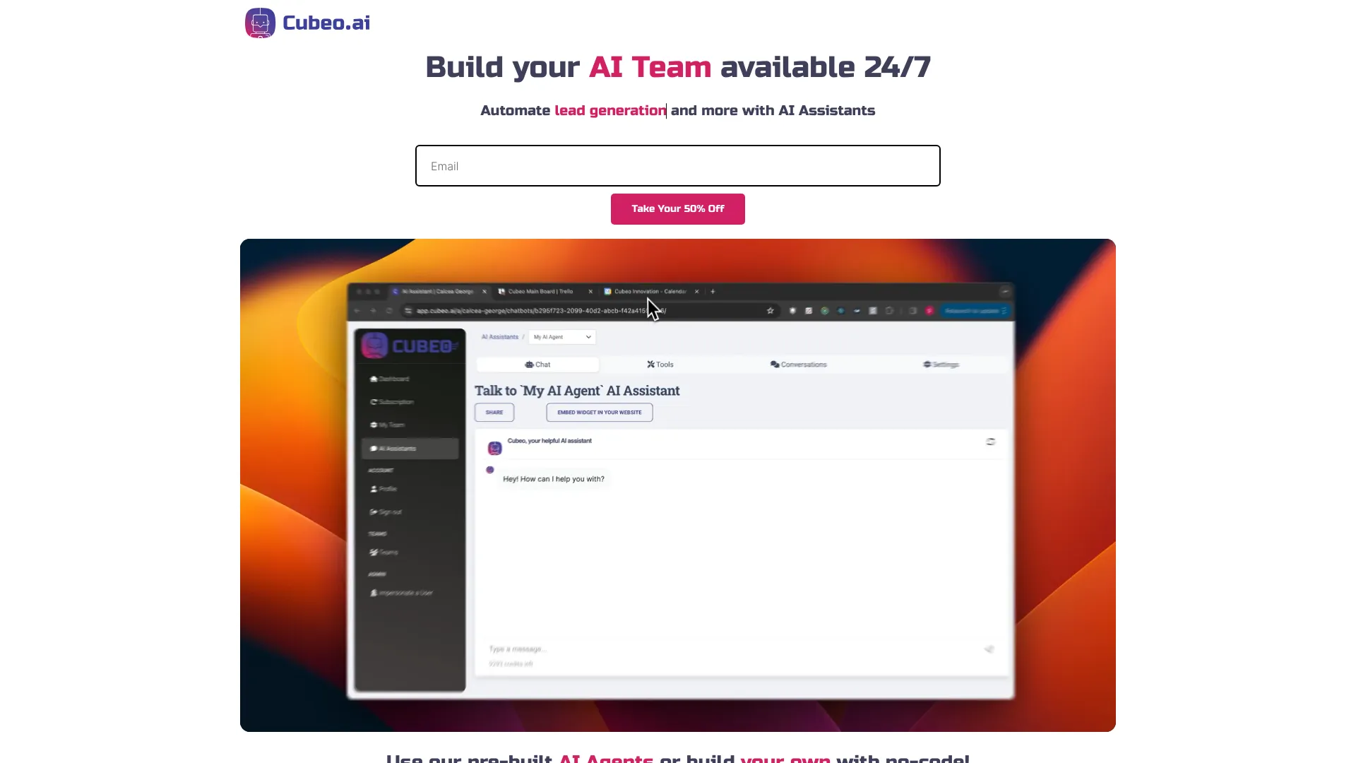 Cubeo AI screenshot