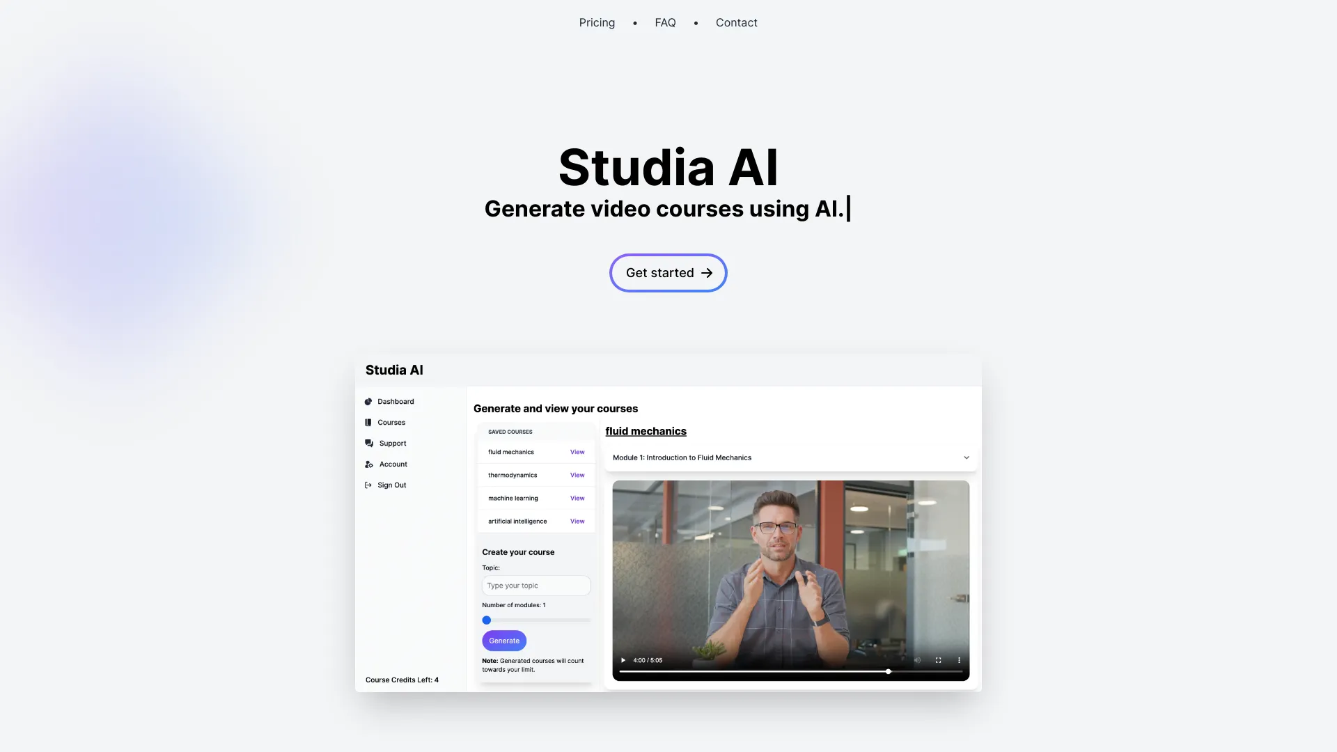Studia AI screenshot
