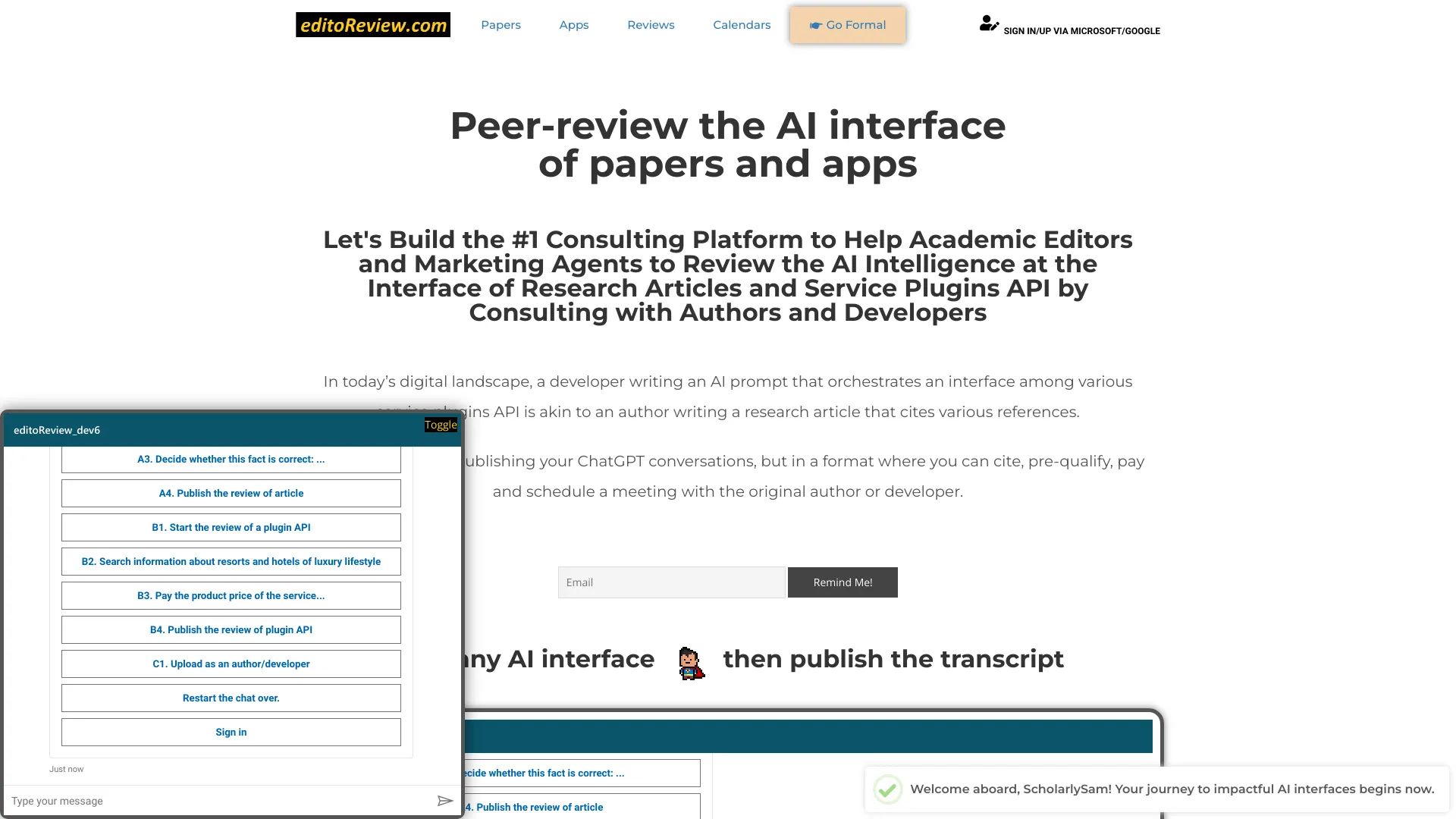 editoReview screenshot