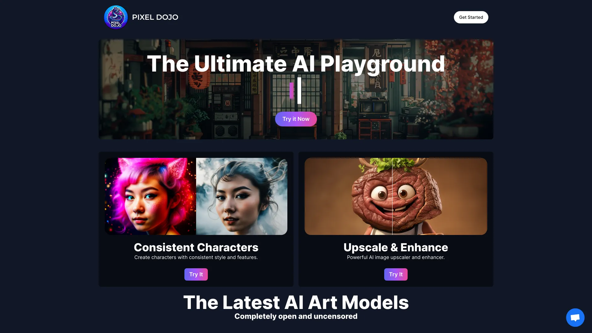 PIXEL DOJO AI screenshot