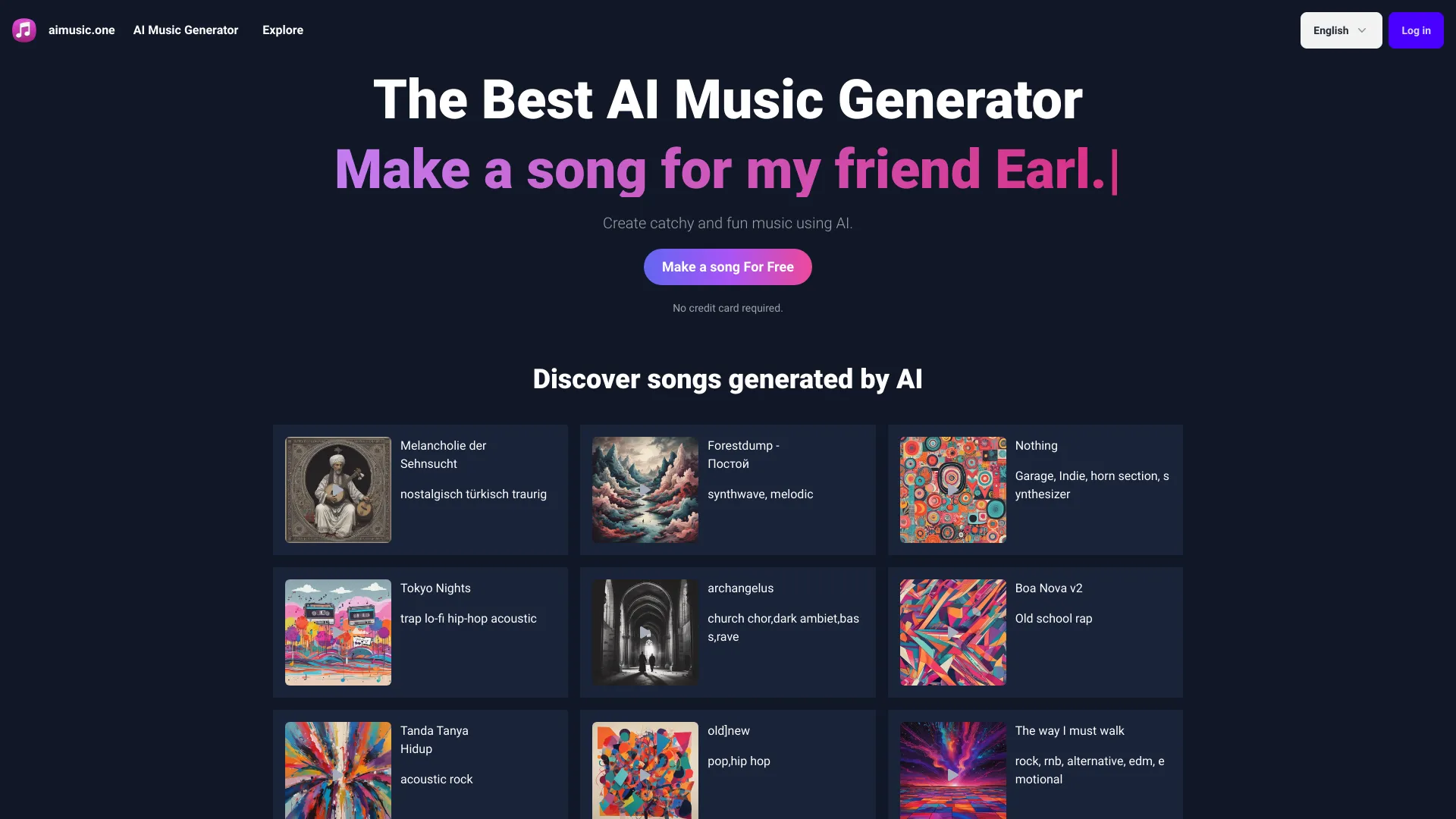AIMusic Generator screenshot