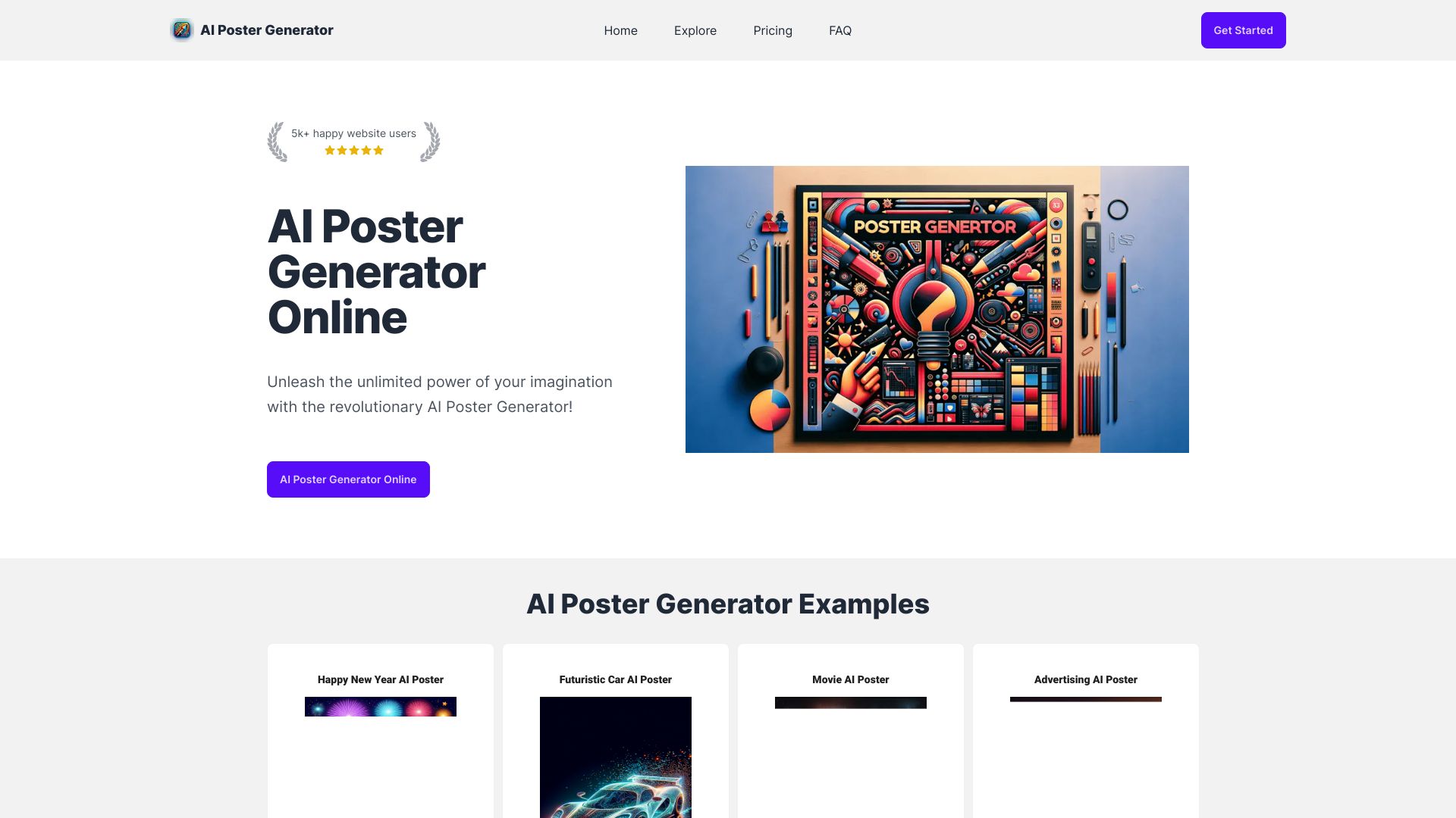 AI Poster Generator screenshot