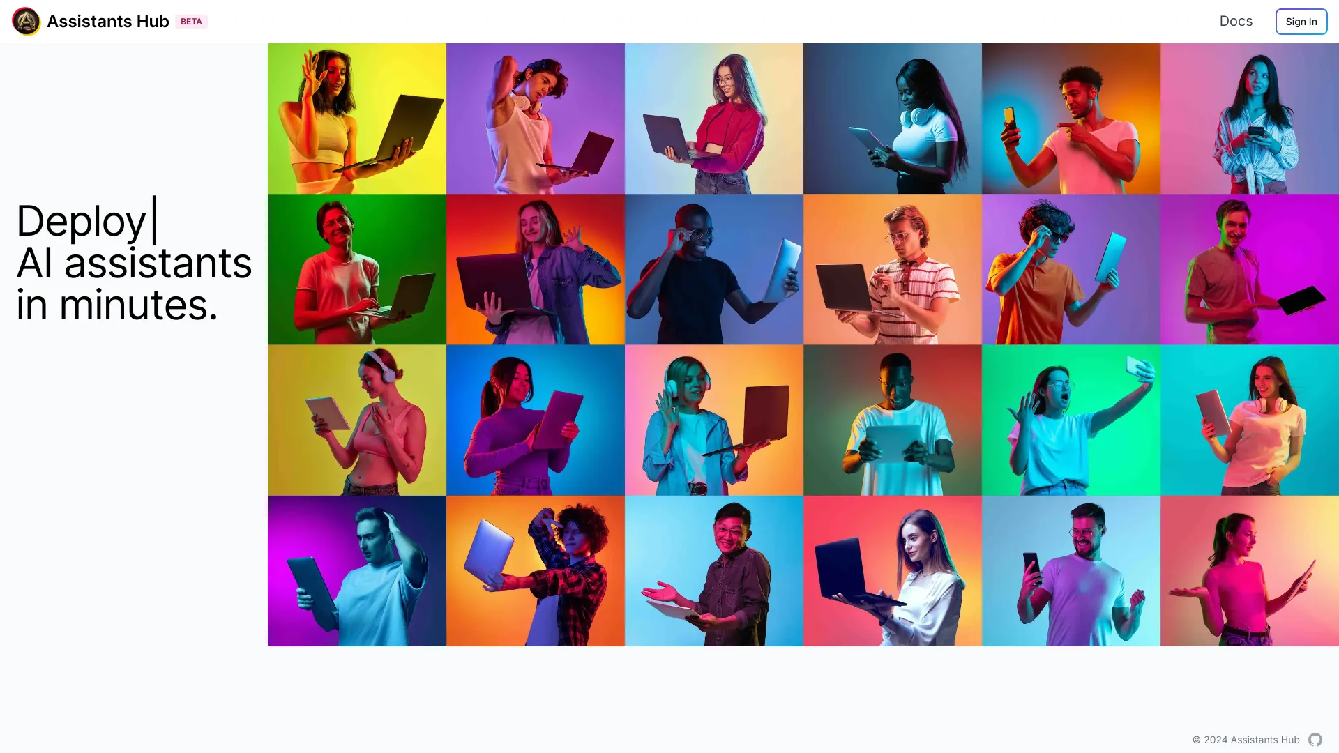 Assistants Hub screenshot