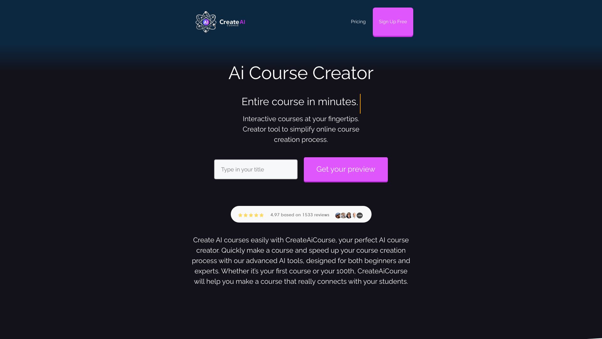 AiCoursify screenshot