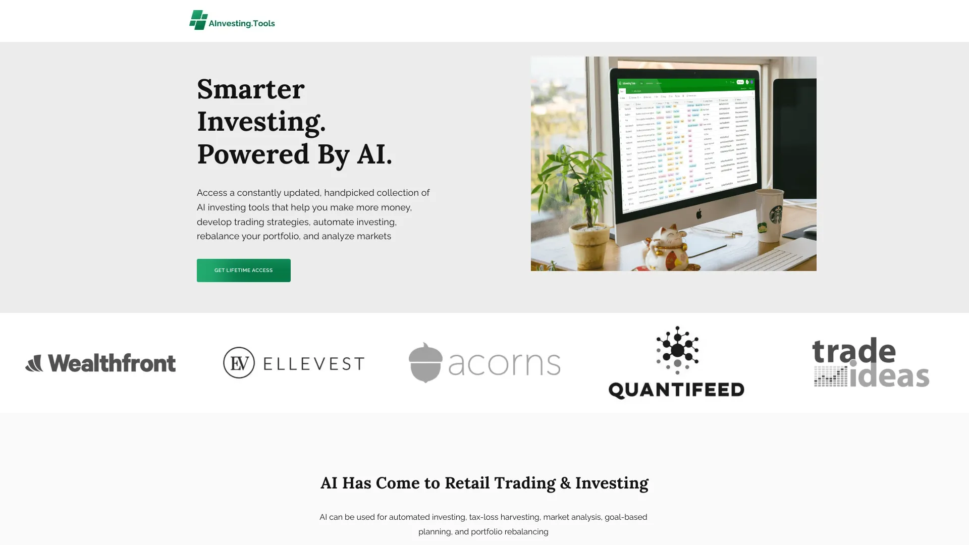 AI Investing Tools screenshot