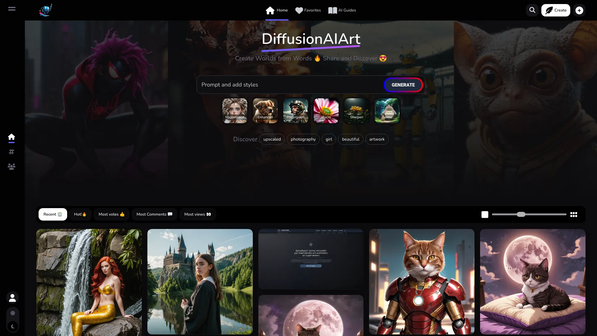 DiffusionAIArt screenshot