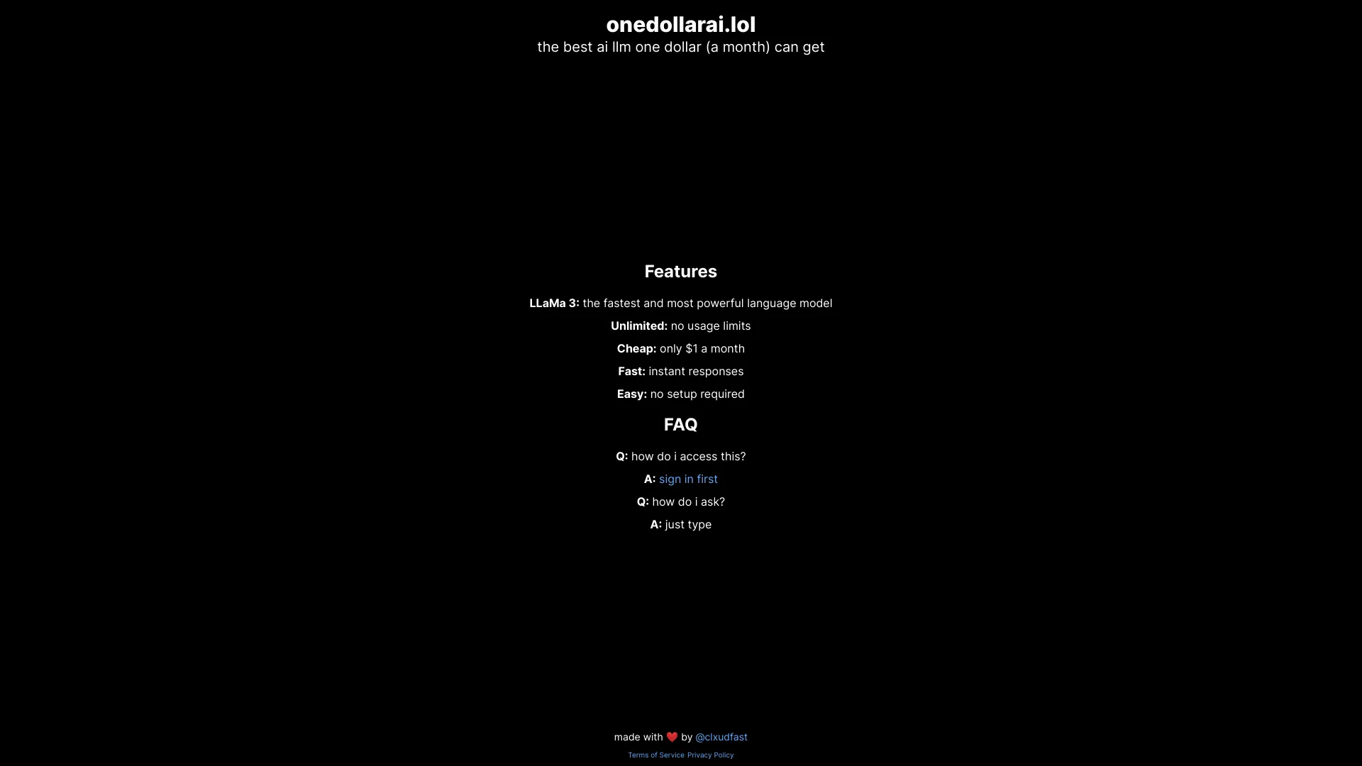 onedollarai.lol screenshot