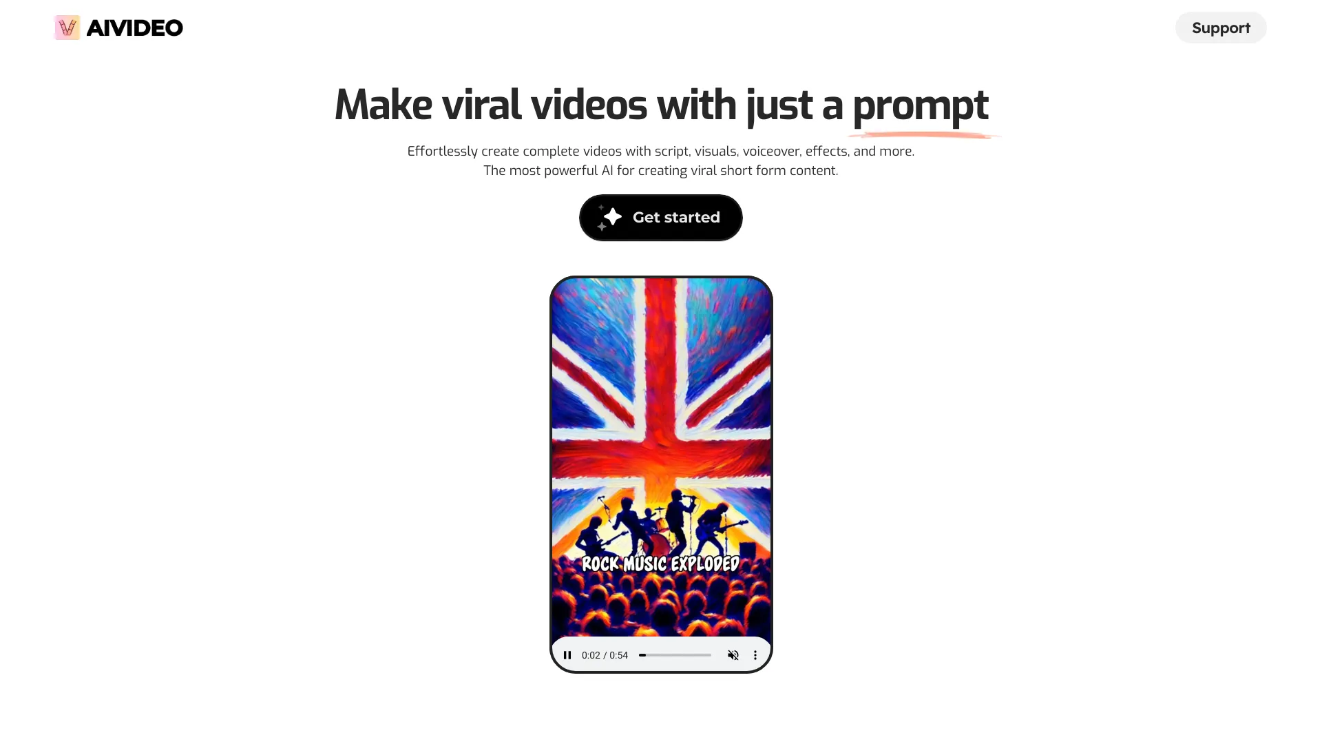 AIVideo.com screenshot