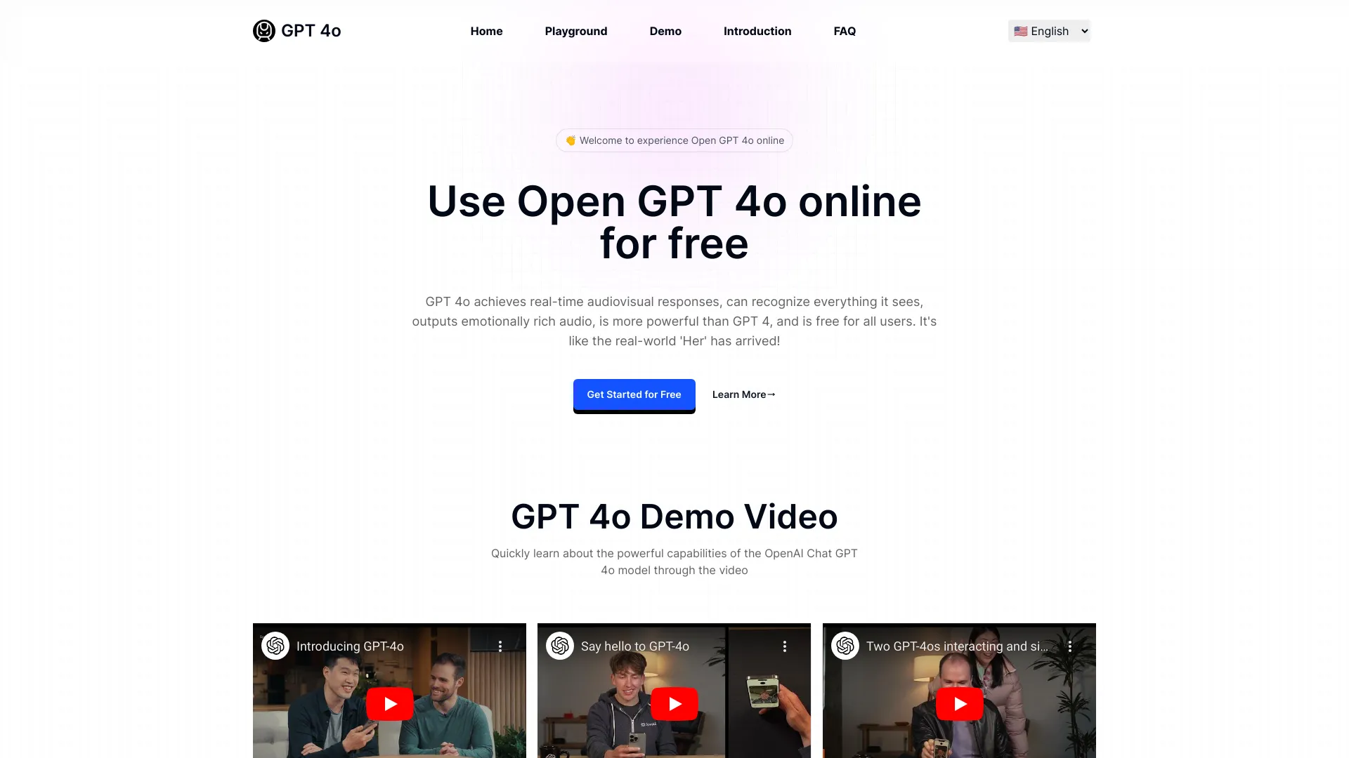 Open GPT 4o screenshot