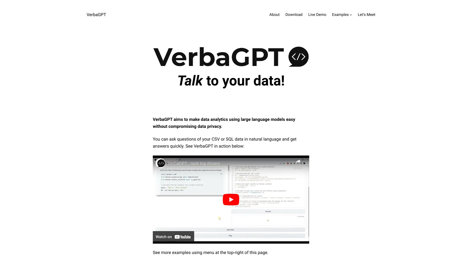 VerbaGPT screenshot