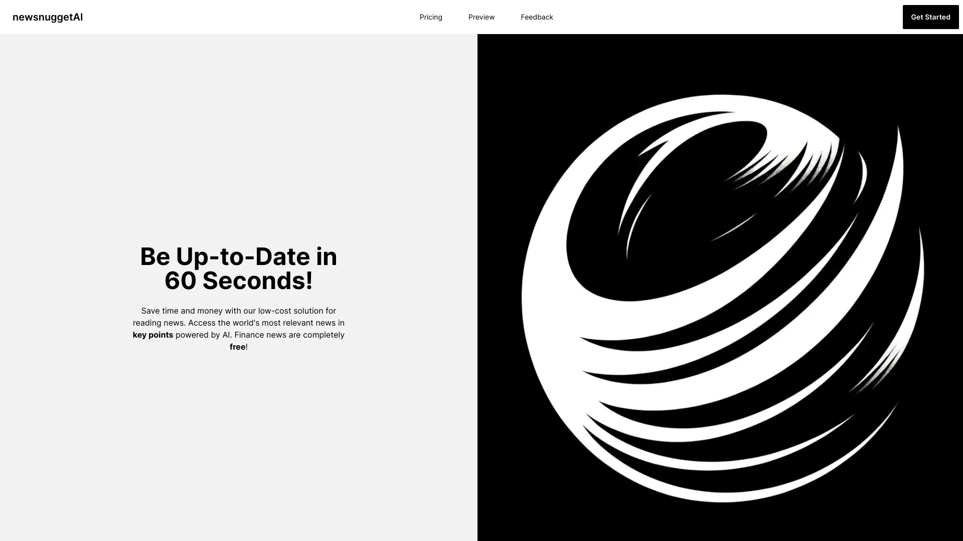 newsnuggetAI screenshot