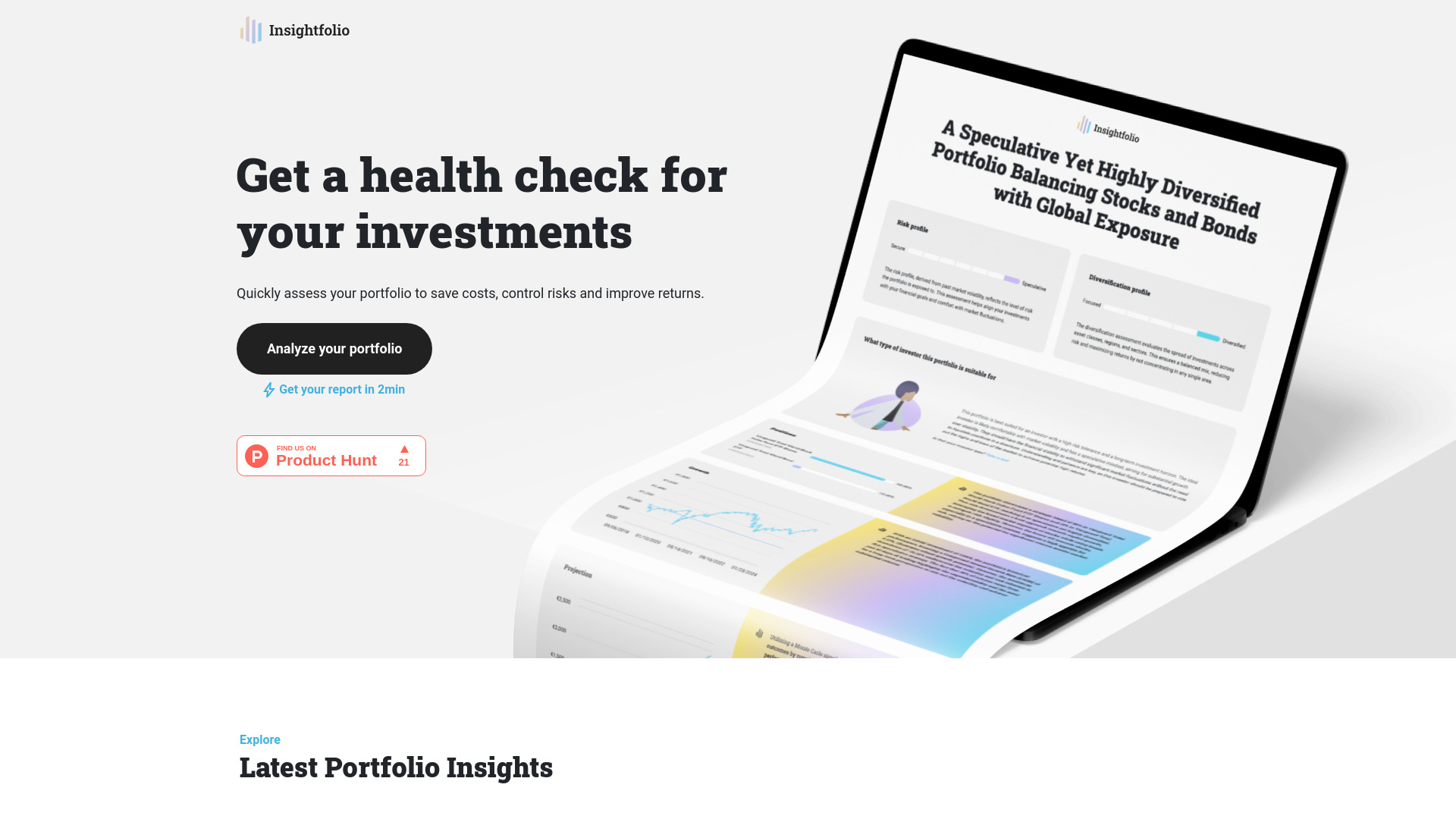 Insightfolio screenshot