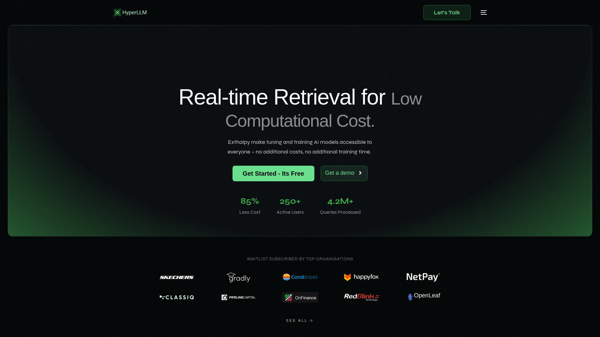 HyperLLM screenshot