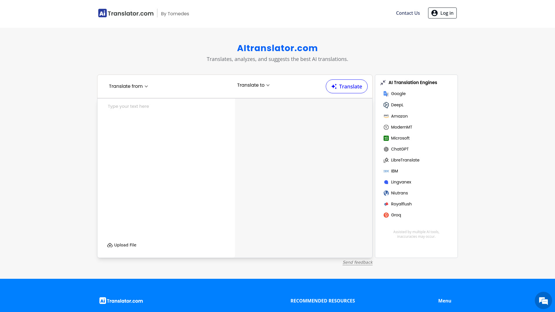 AITranslator.com screenshot