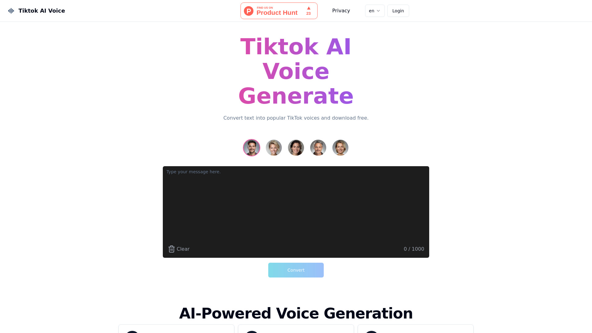 Tiktok AI Voice screenshot
