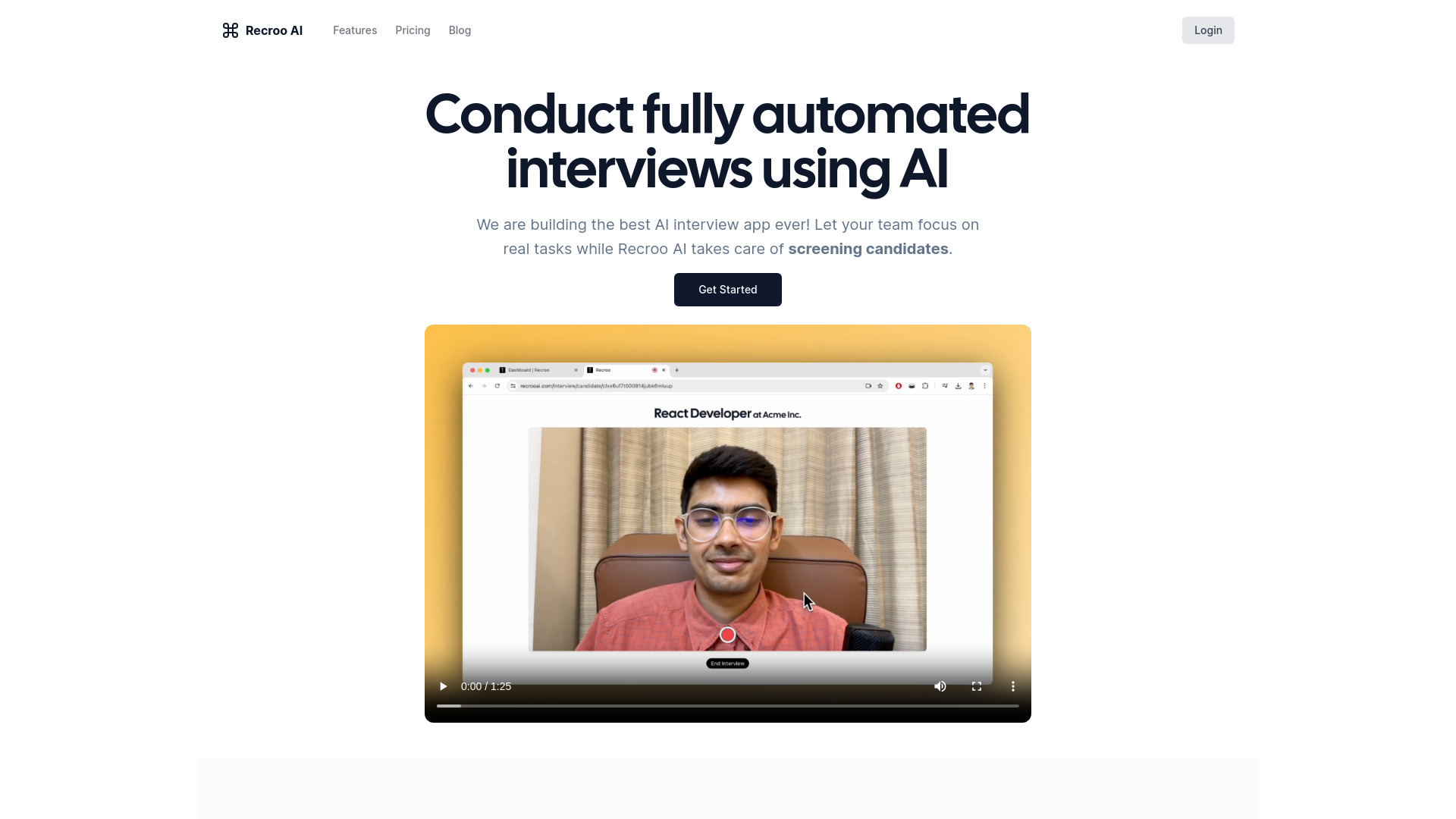 Recroo AI screenshot