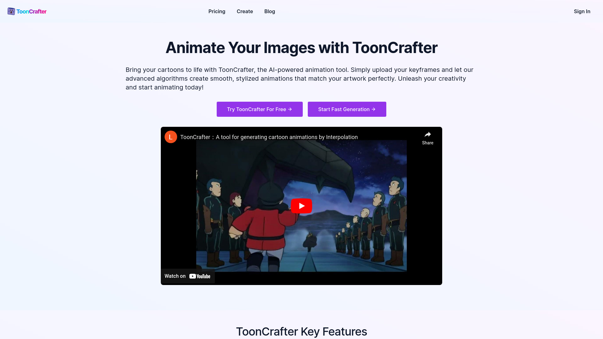 ToonCrafter screenshot
