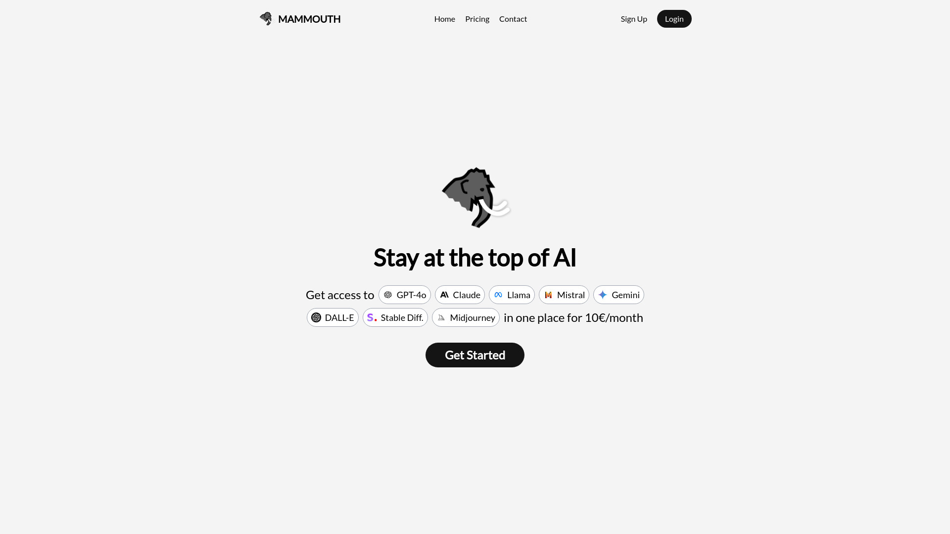 Mammouth AI screenshot