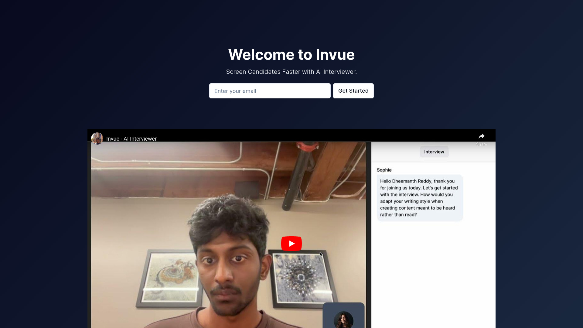 Invue AI screenshot