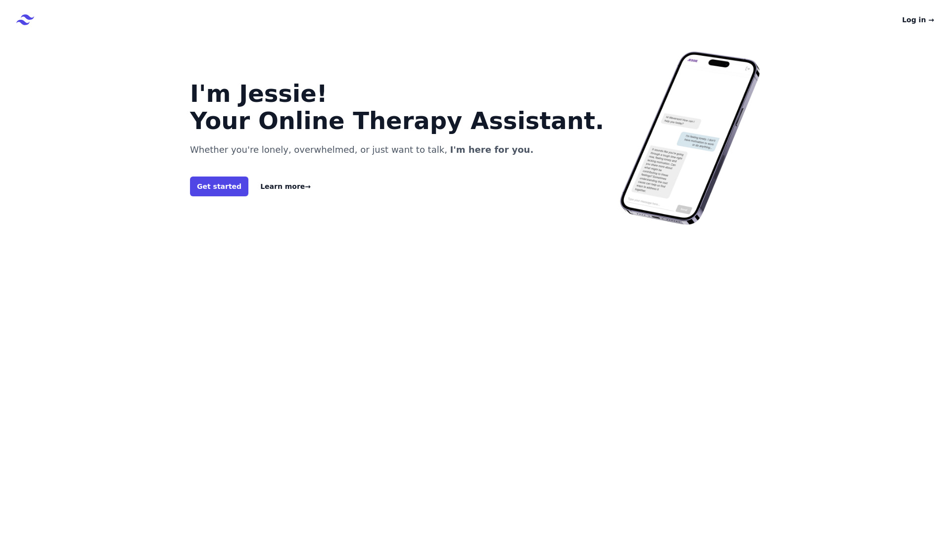 Jessie Therapist AI screenshot