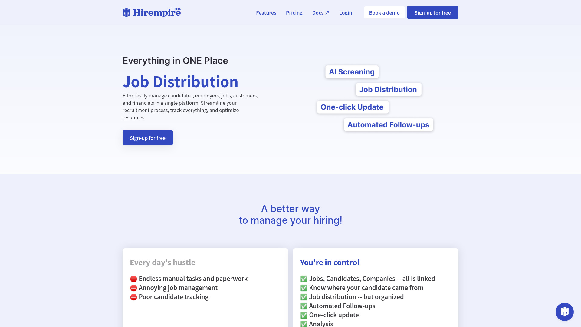 Hirempire screenshot