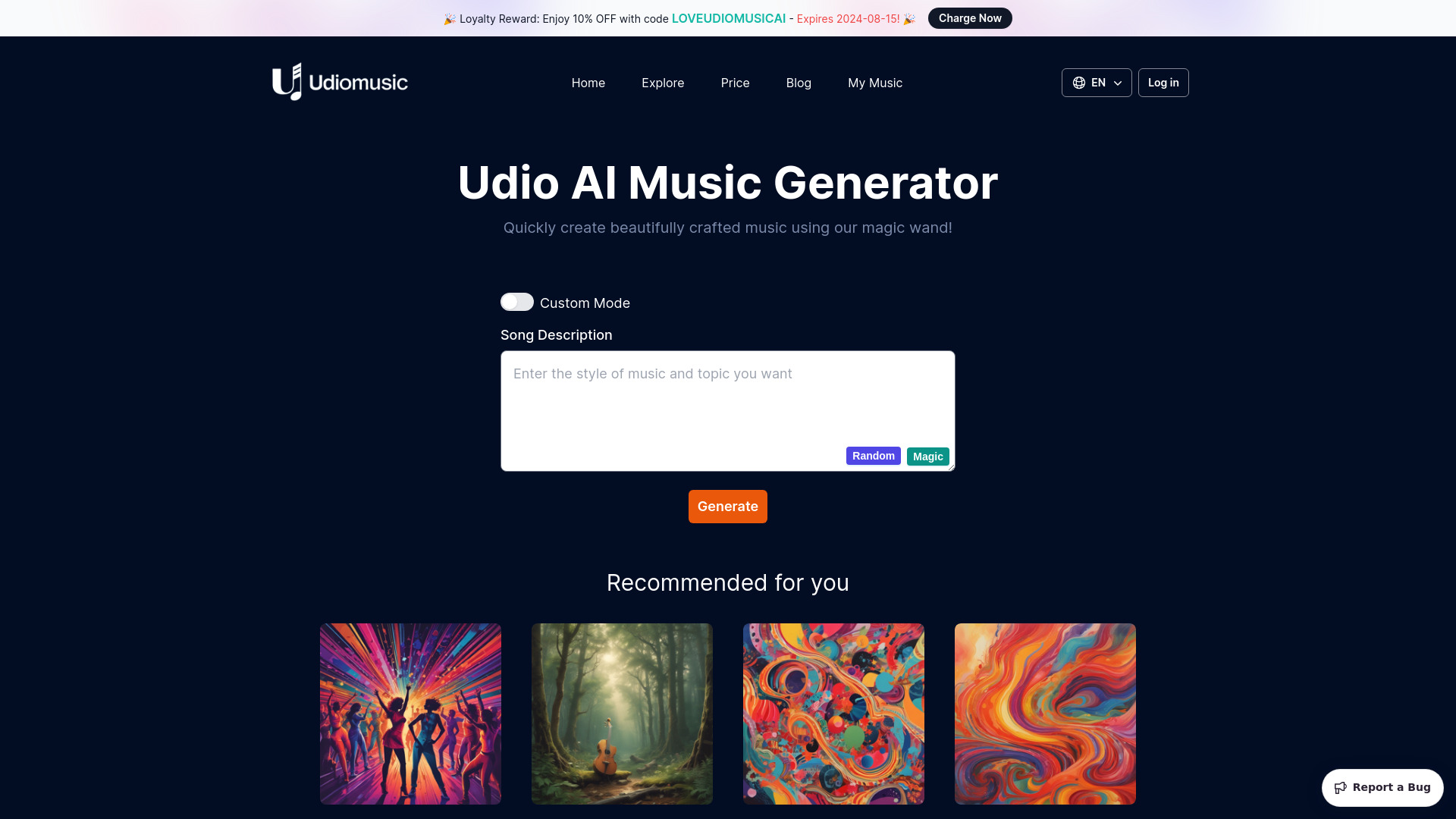 UdioMusic AI screenshot