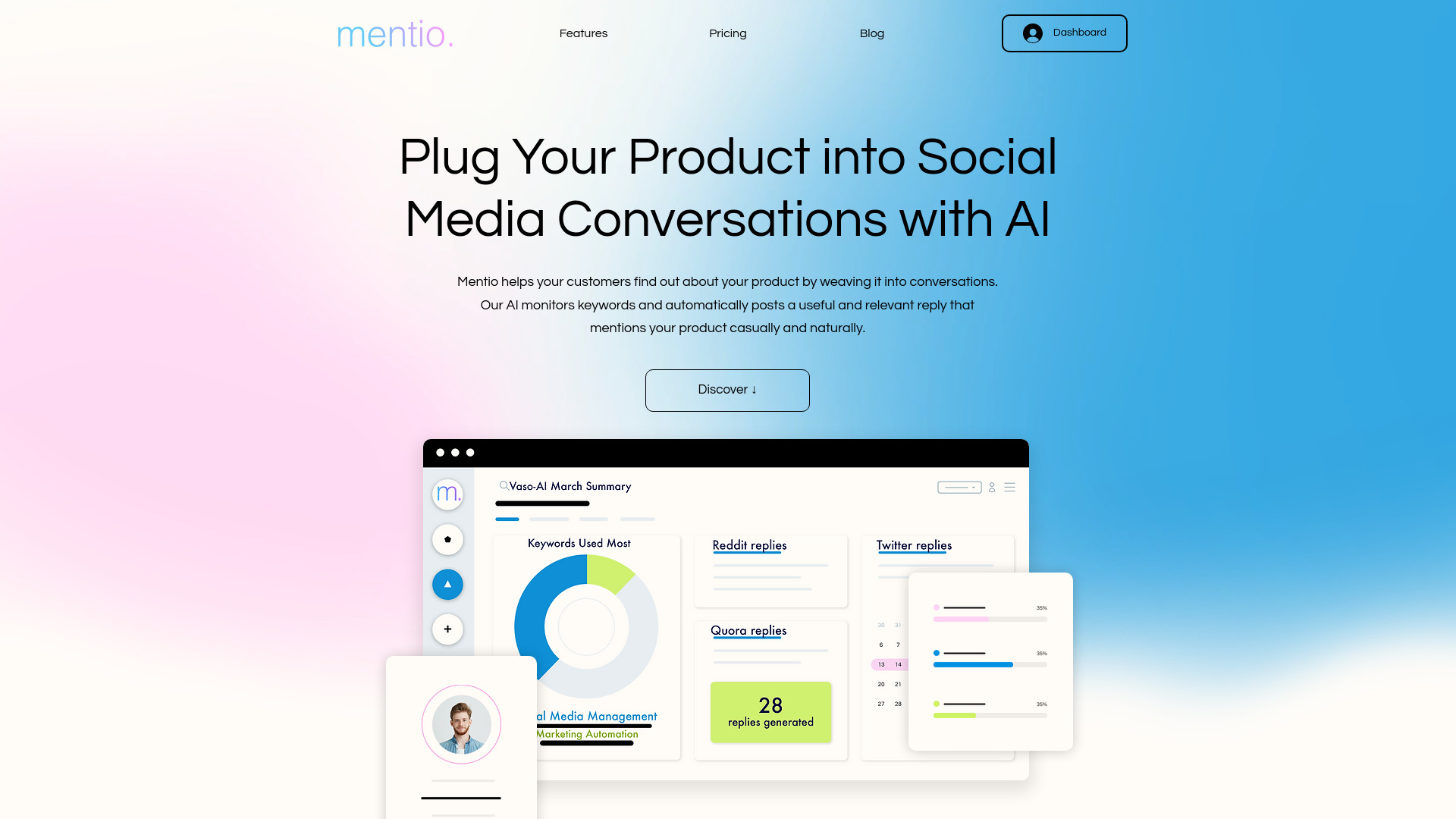 Mentio screenshot