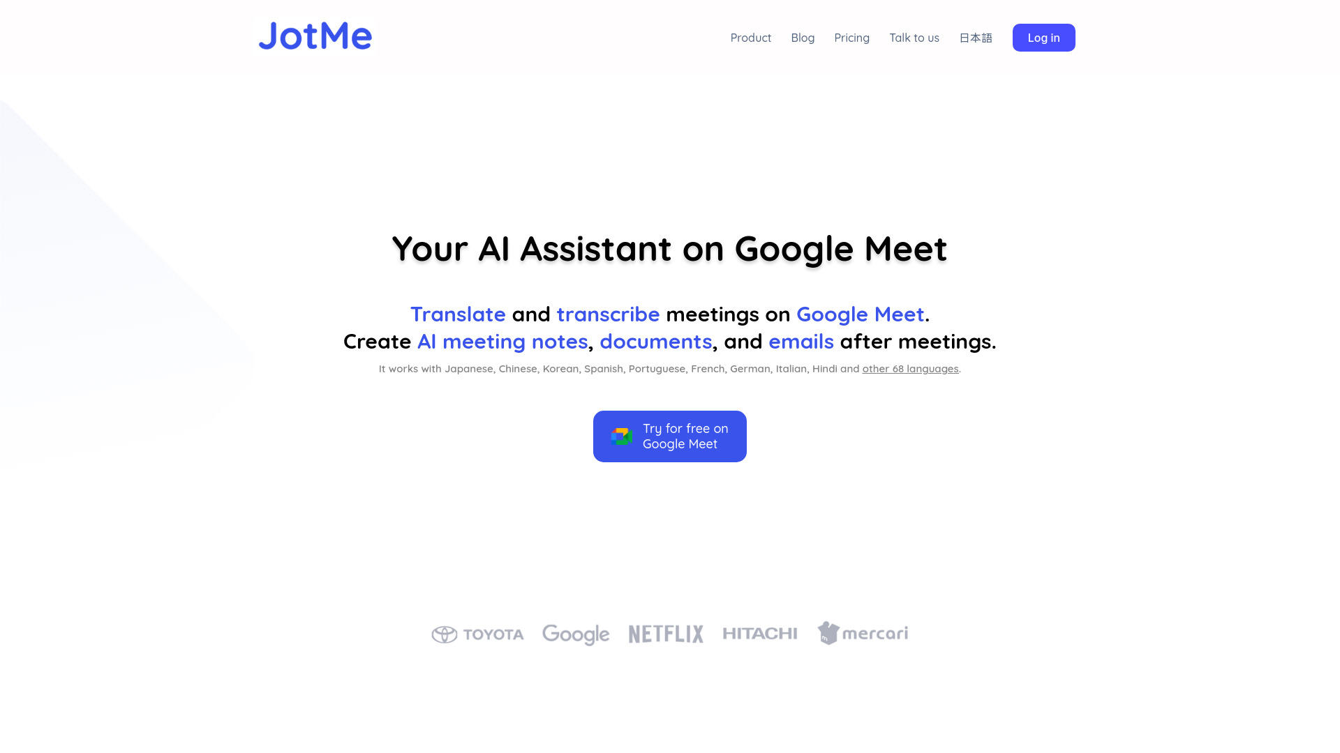 JotMe screenshot