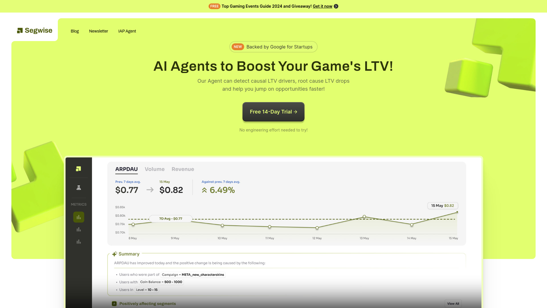 Segwise screenshot