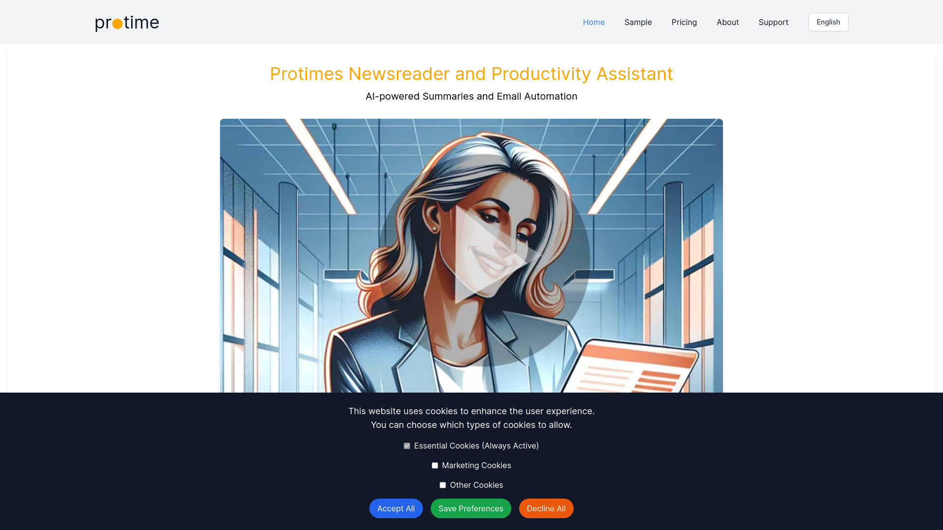 Protime screenshot